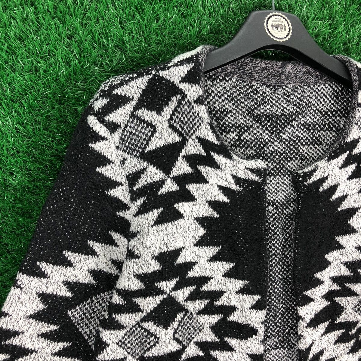 Native × Vintage Vintage Knit Navajo Native Midi Long Cardigan Jacket Size M / US 6-8 / IT 42-44 - 2 Thumbnail