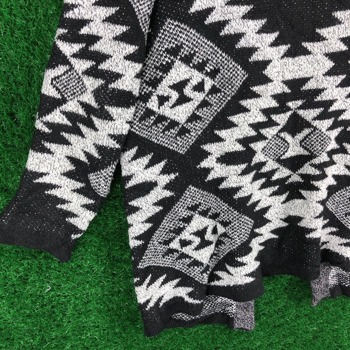 Native × Vintage Vintage Knit Navajo Native Midi Long Cardigan Jacket Size M / US 6-8 / IT 42-44 - 6 Thumbnail