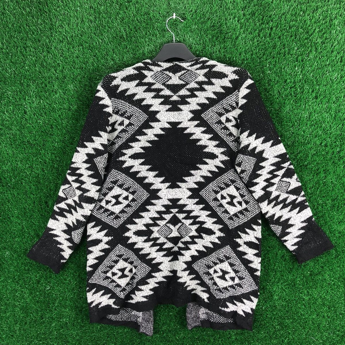 Native × Vintage Vintage Knit Navajo Native Midi Long Cardigan Jacket Size M / US 6-8 / IT 42-44 - 4 Thumbnail