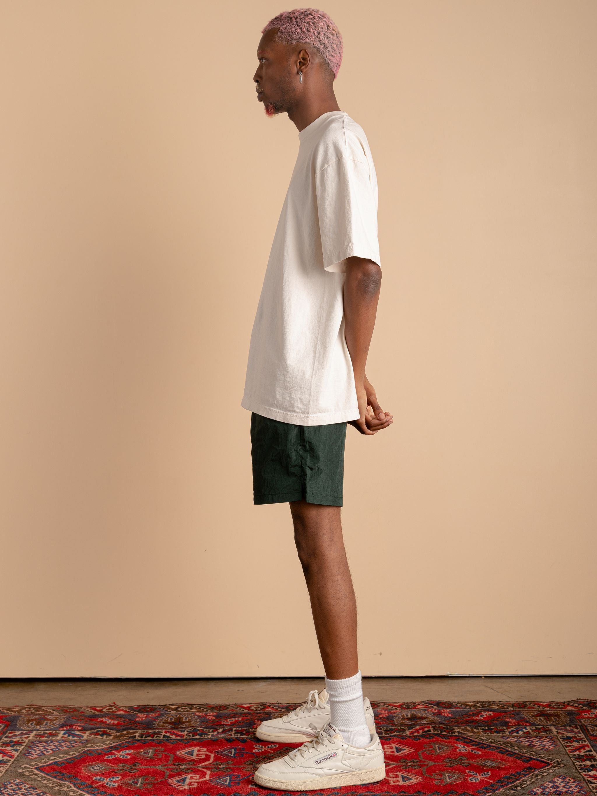 Vintage Nylon Shorts Green Size US 36 / EU 52 - 3 Thumbnail