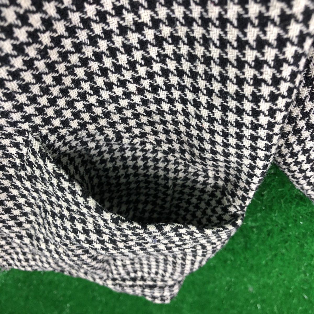 Japanese Brand Vintage 80's Houndstooth Cropped Coat Double Breasted Size US M / EU 48-50 / 2 - 7 Thumbnail