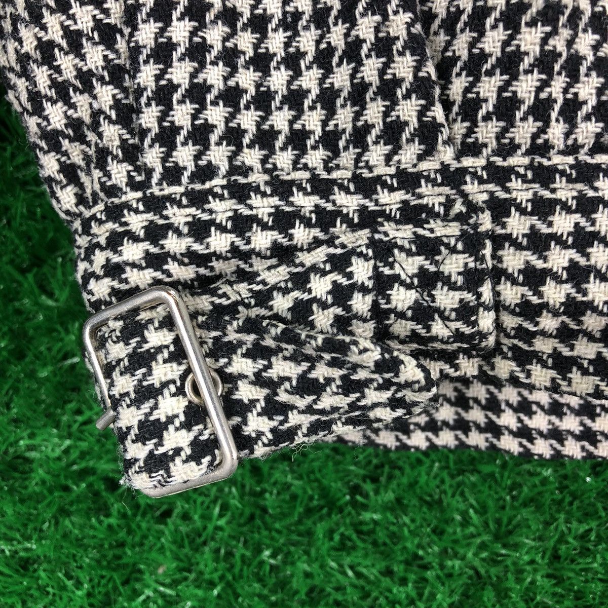 Japanese Brand Vintage 80's Houndstooth Cropped Coat Double Breasted Size US M / EU 48-50 / 2 - 8 Thumbnail
