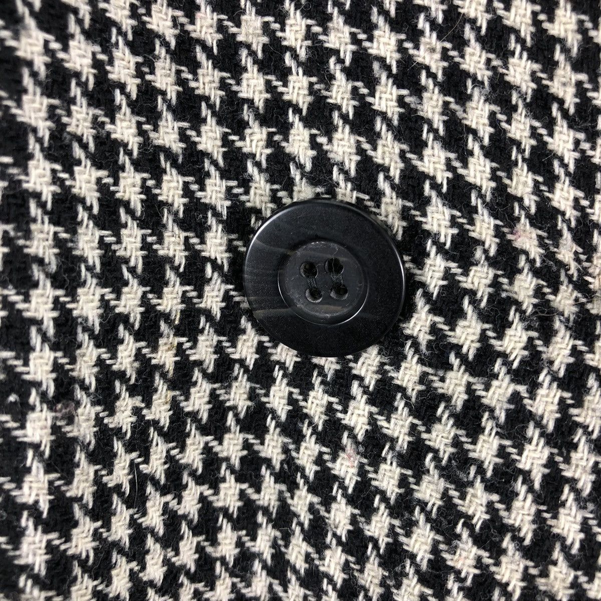 Japanese Brand Vintage 80's Houndstooth Cropped Coat Double Breasted Size US M / EU 48-50 / 2 - 9 Thumbnail