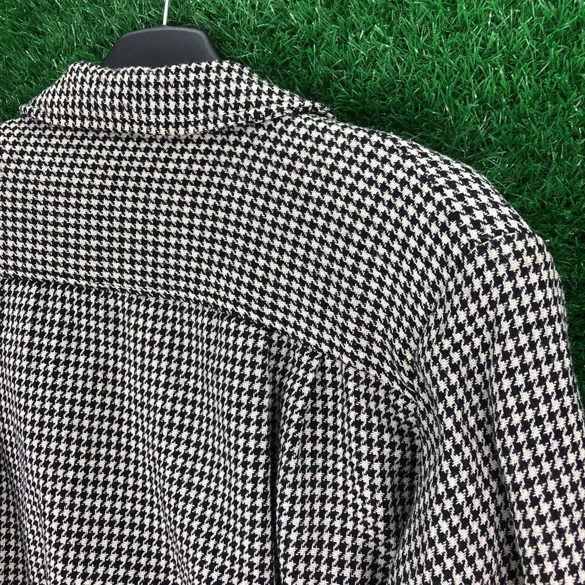 Japanese Brand Vintage 80's Houndstooth Cropped Coat Double Breasted Size US M / EU 48-50 / 2 - 5 Thumbnail