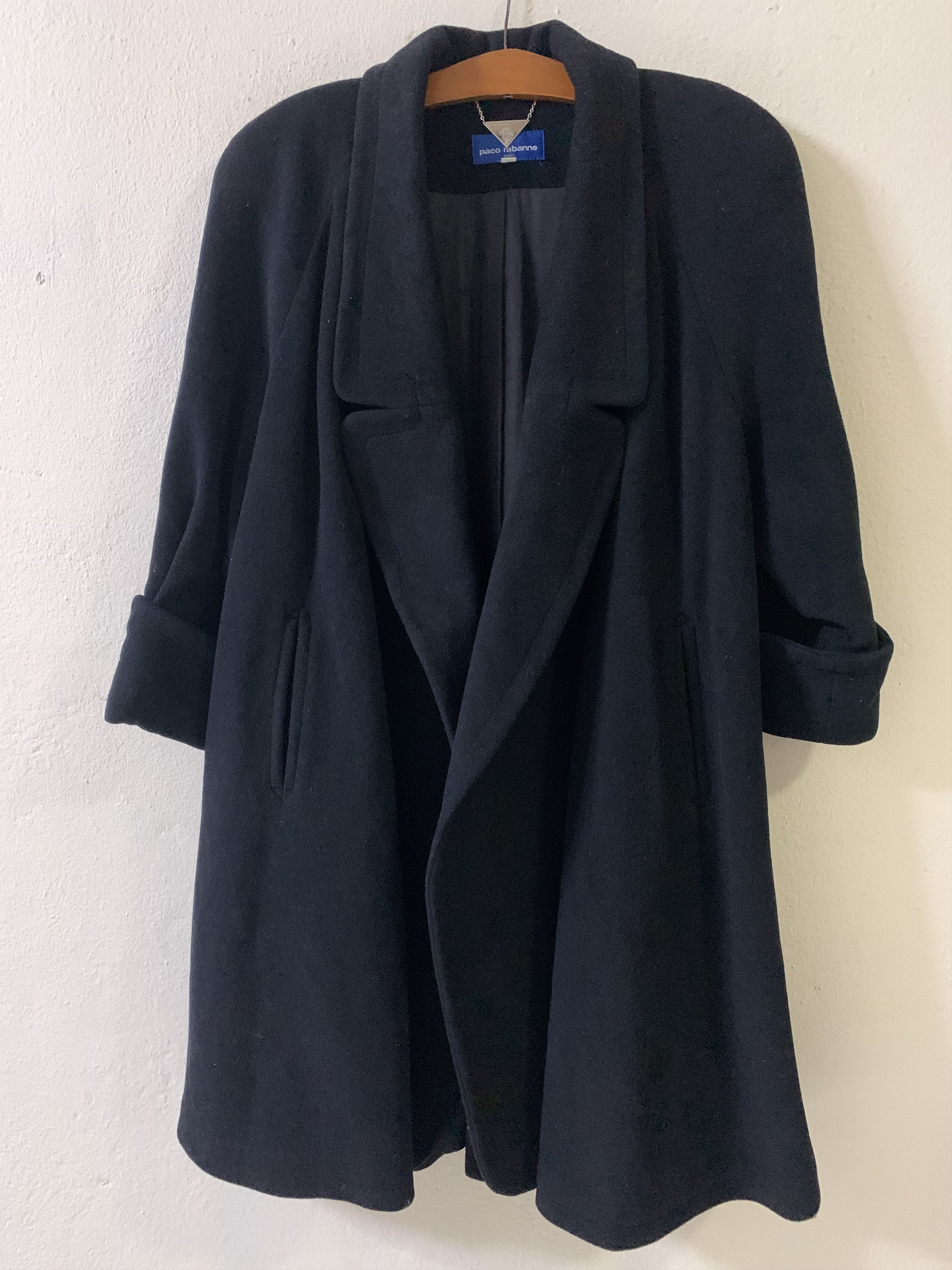 Paco Rabanne Luxury Paco Rabanne Wool Women Coat Size M / US 6-8 / IT 42-44 - 1 Thumbnail
