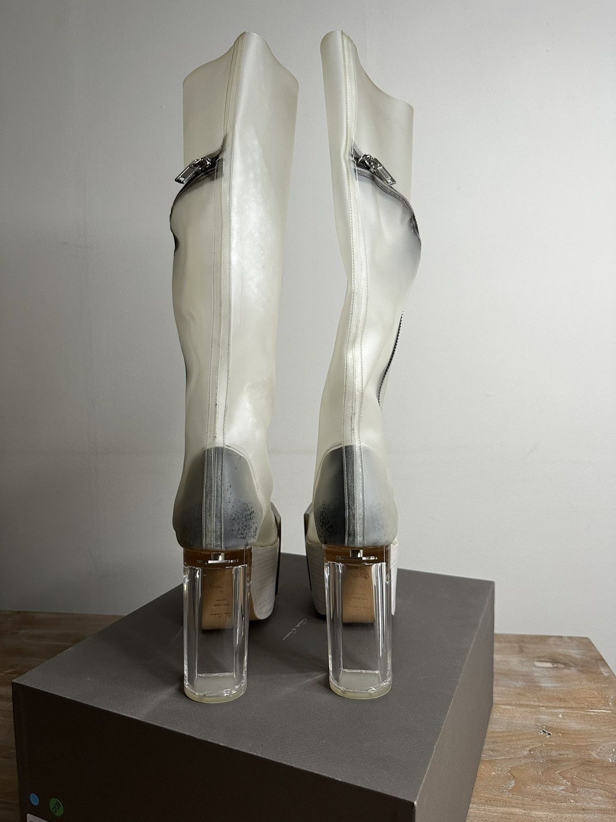 Rick Owens SUPER RARE rick owens Translucent kissboots pvc Size US 8 / EU 41 - 4 Thumbnail