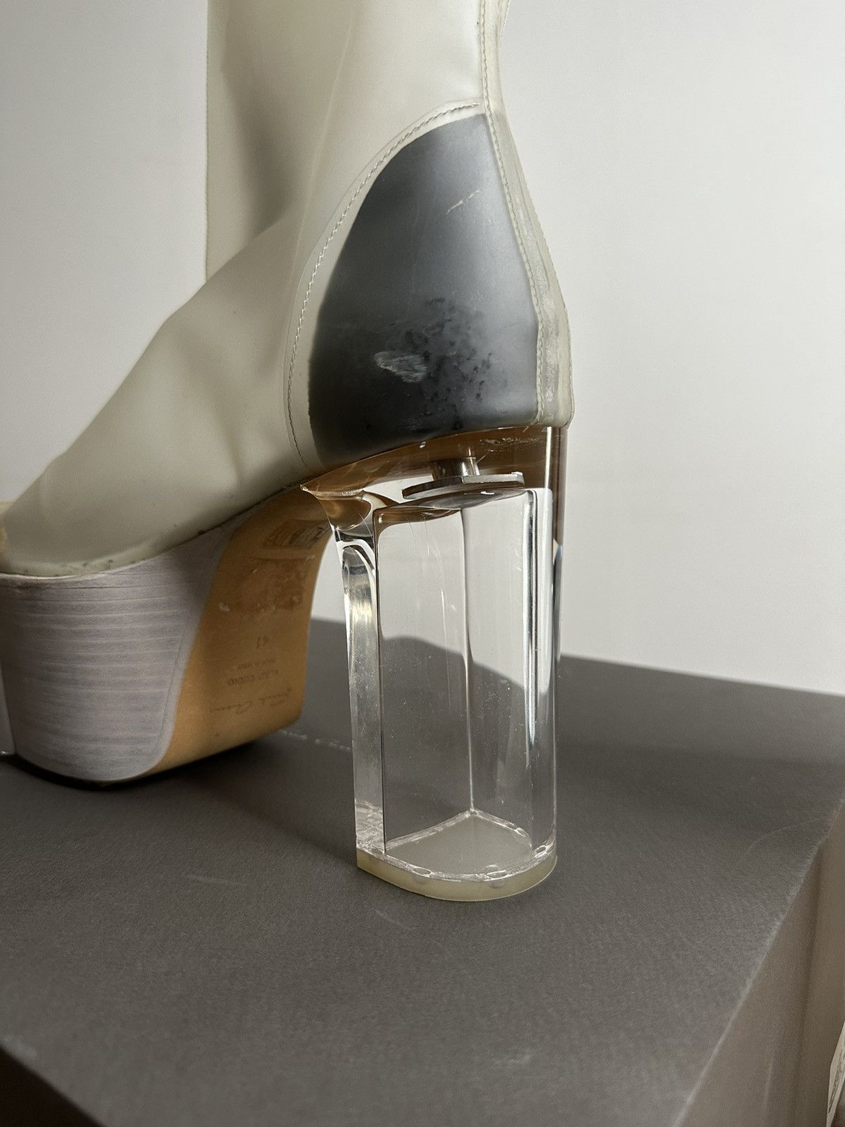 Rick Owens SUPER RARE rick owens Translucent kissboots pvc Size US 8 / EU 41 - 8 Thumbnail