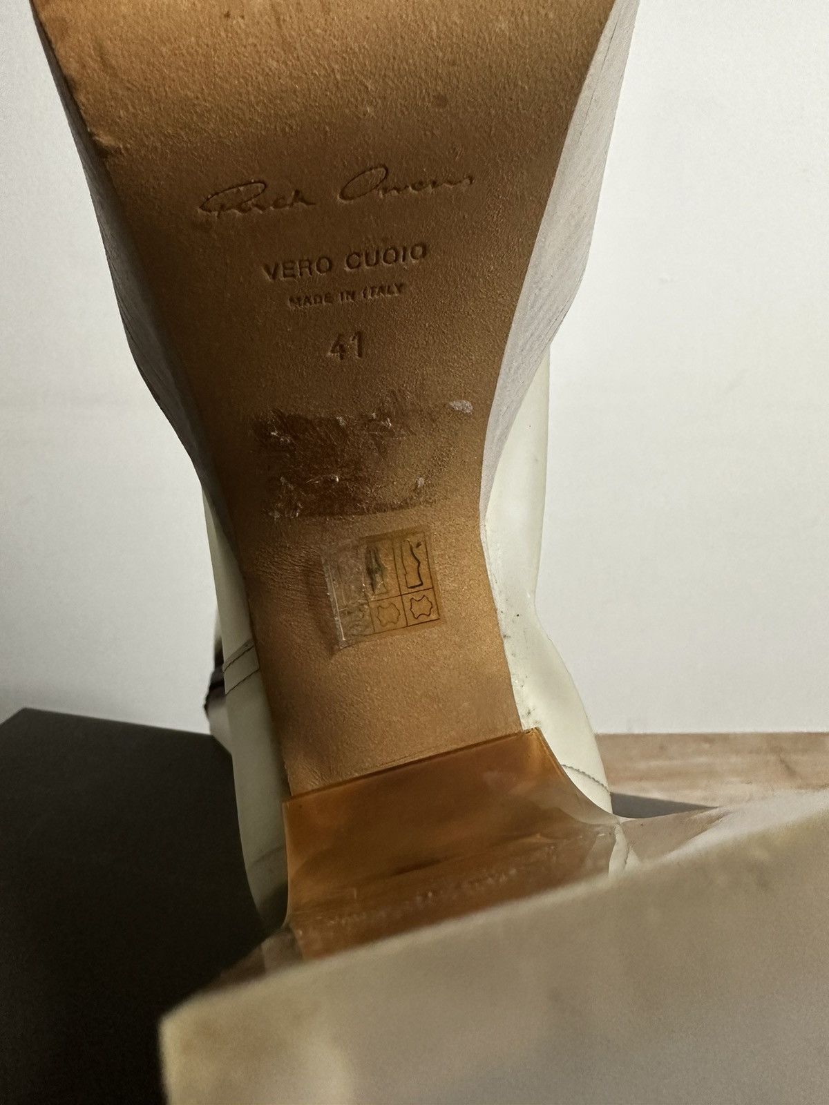 Rick Owens SUPER RARE rick owens Translucent kissboots pvc Size US 8 / EU 41 - 7 Thumbnail
