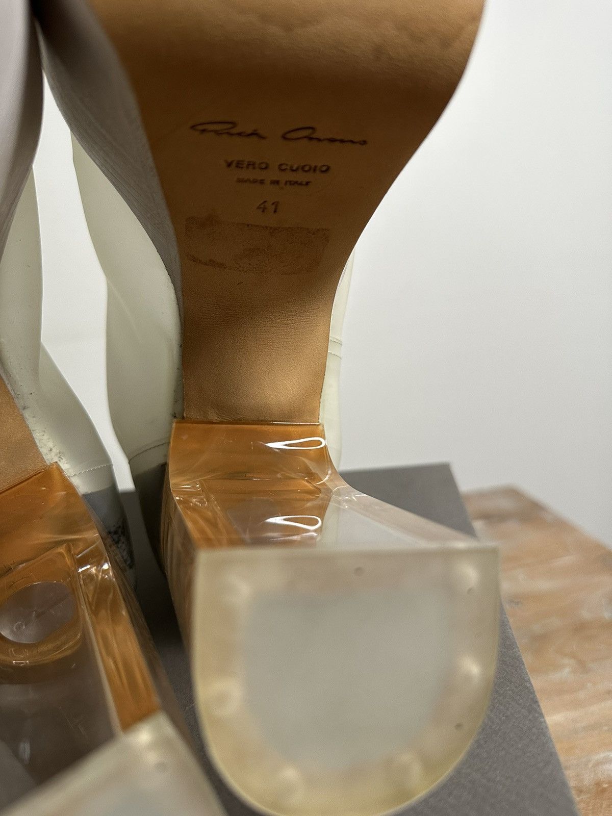 Rick Owens SUPER RARE rick owens Translucent kissboots pvc Size US 8 / EU 41 - 6 Thumbnail