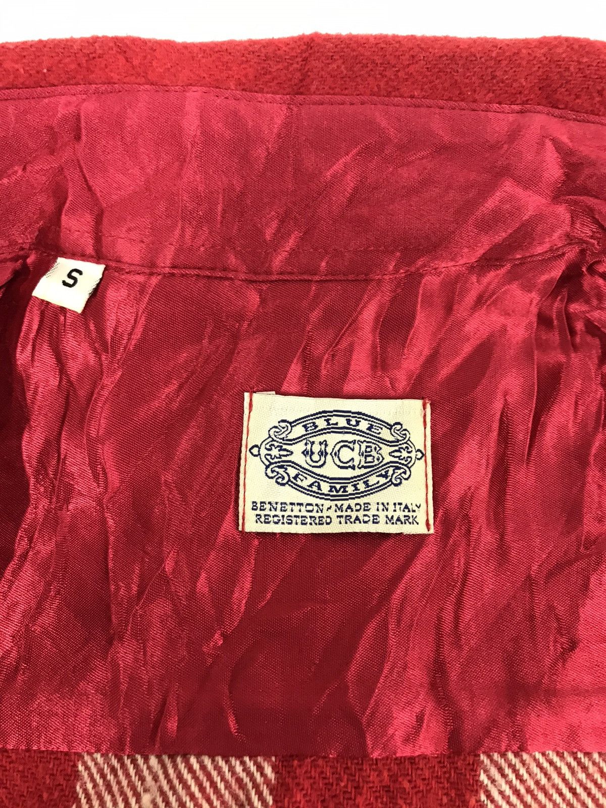 Designer × Flannel × United Colors Of Benetton Vtg United Colors Of Benetton Flannel Plaid Checked Design Size US S / EU 44-46 / 1 - 3 Thumbnail