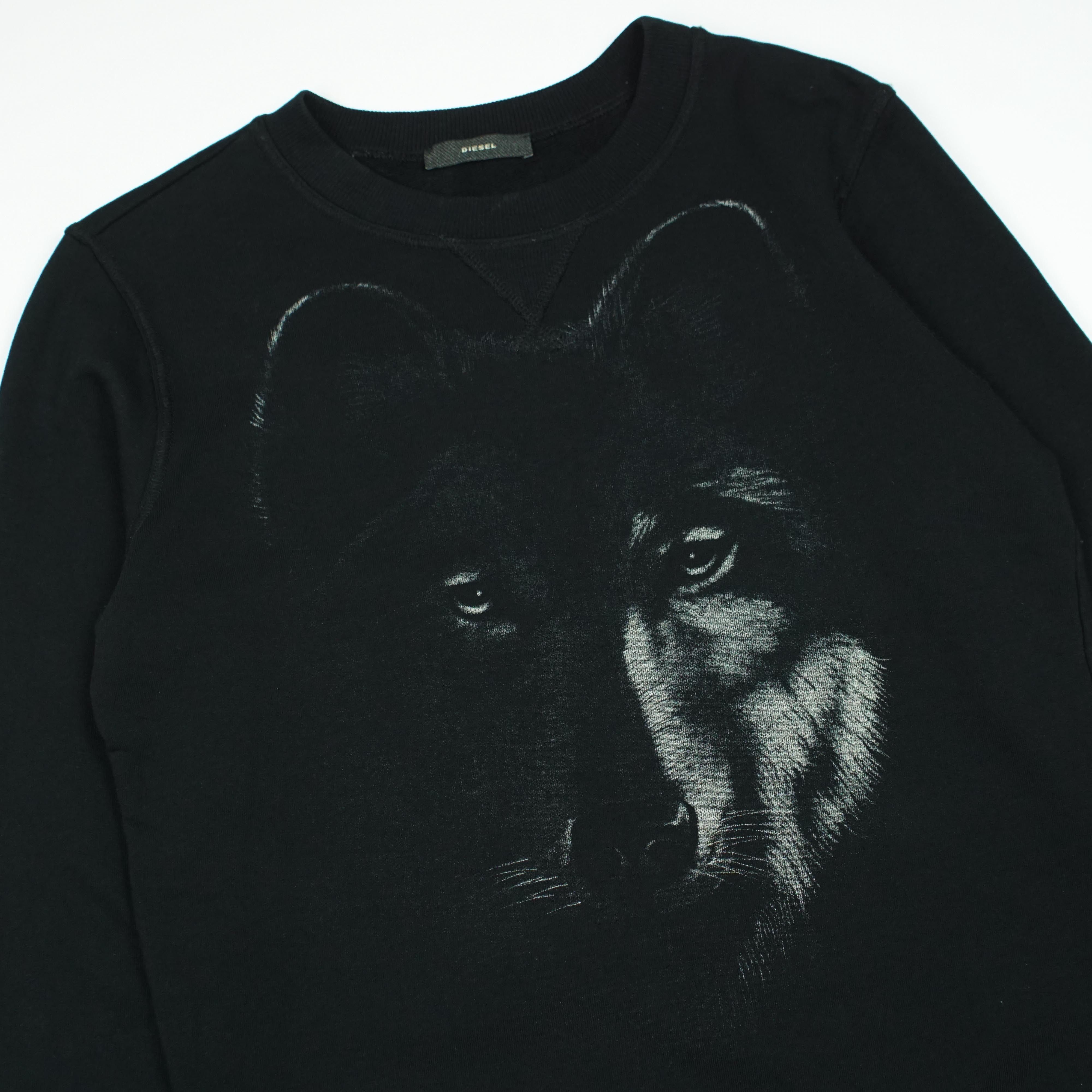 Diesel *NoTariff Diesel Wolf Zipper Sweatsirt Size S / US 4 / IT 40 - 2 Thumbnail