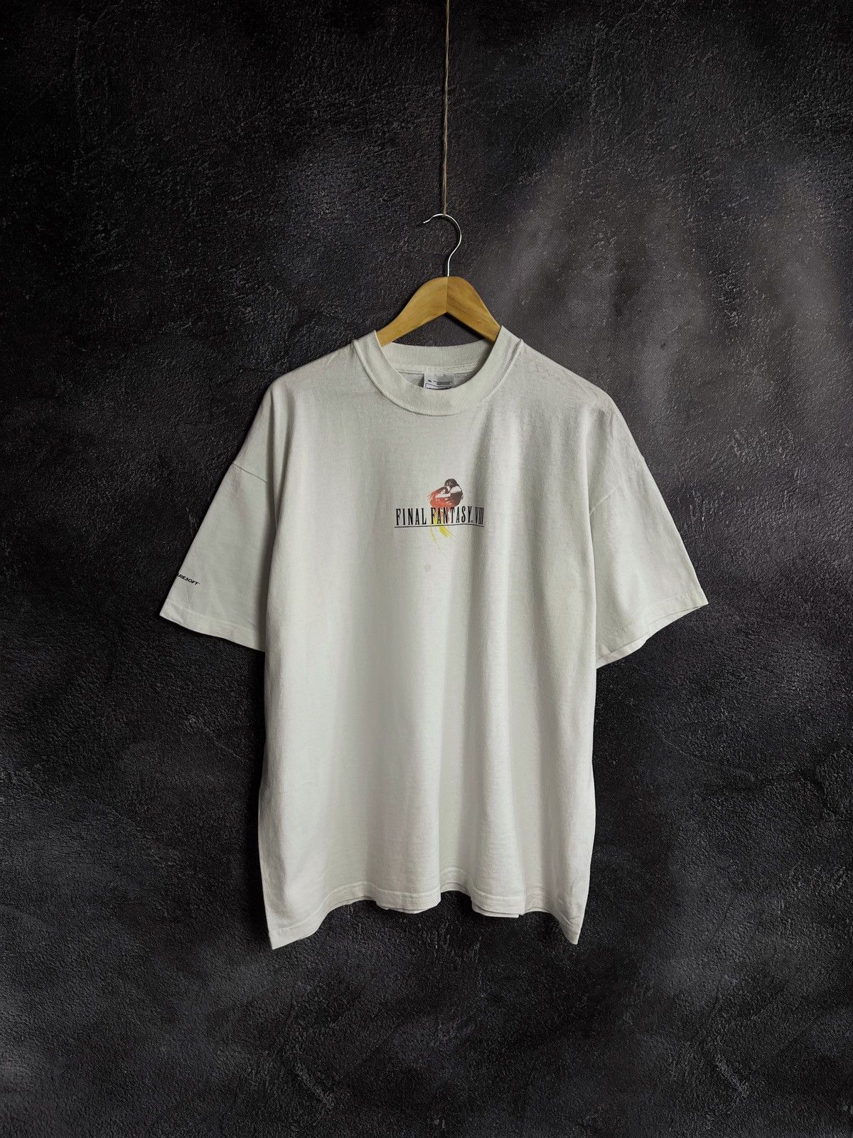 image of Nintendo x Playstation Vintage Final Fantasy Viii 8 Playstation 1 Promo T-Shirt in White (Size XL)