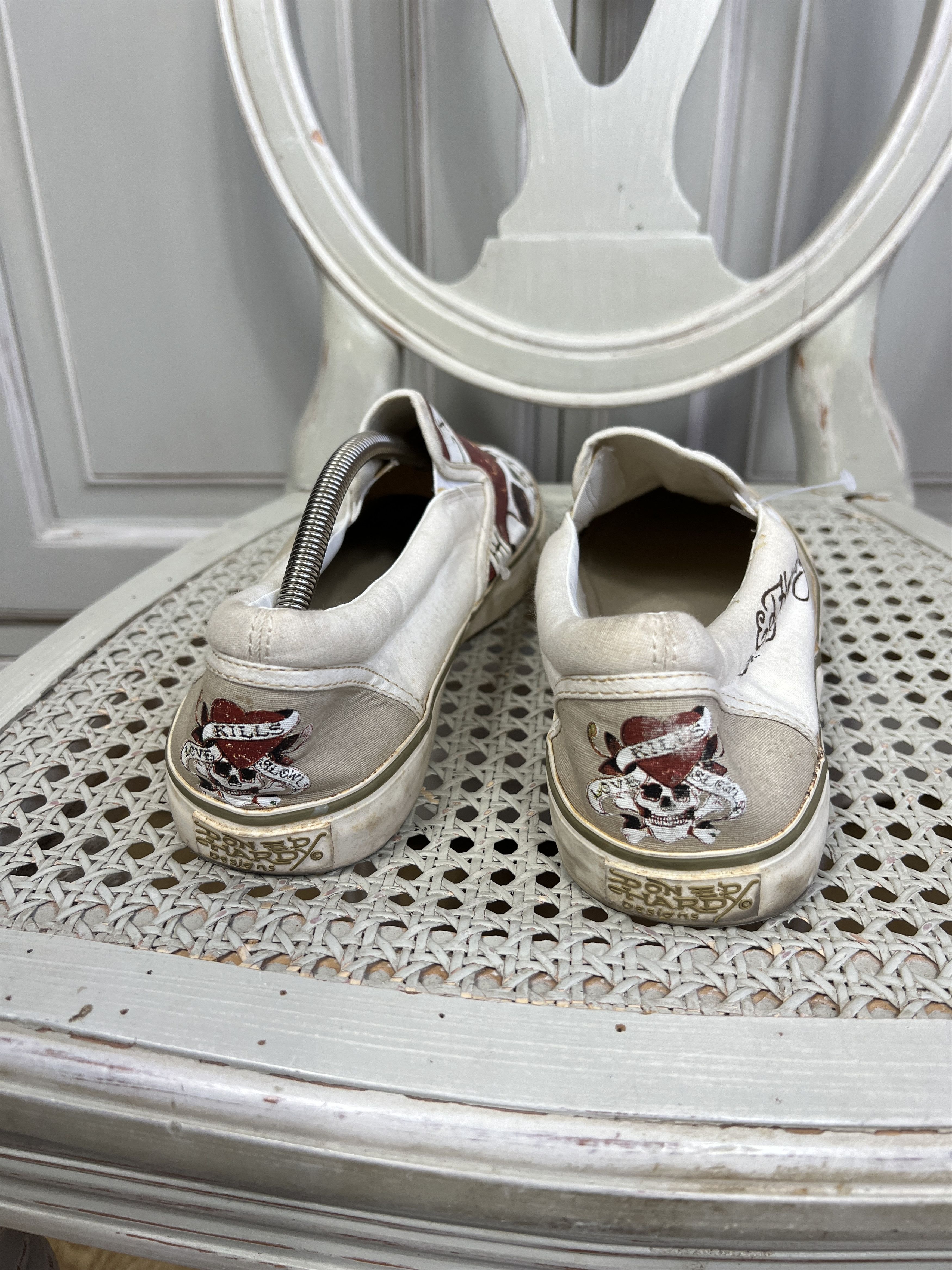 Ed Hardy × Vintage VINTAGE ED HARDY SLIP ONS SHOES Size US 11.5 / EU 44-45 - 3 Thumbnail