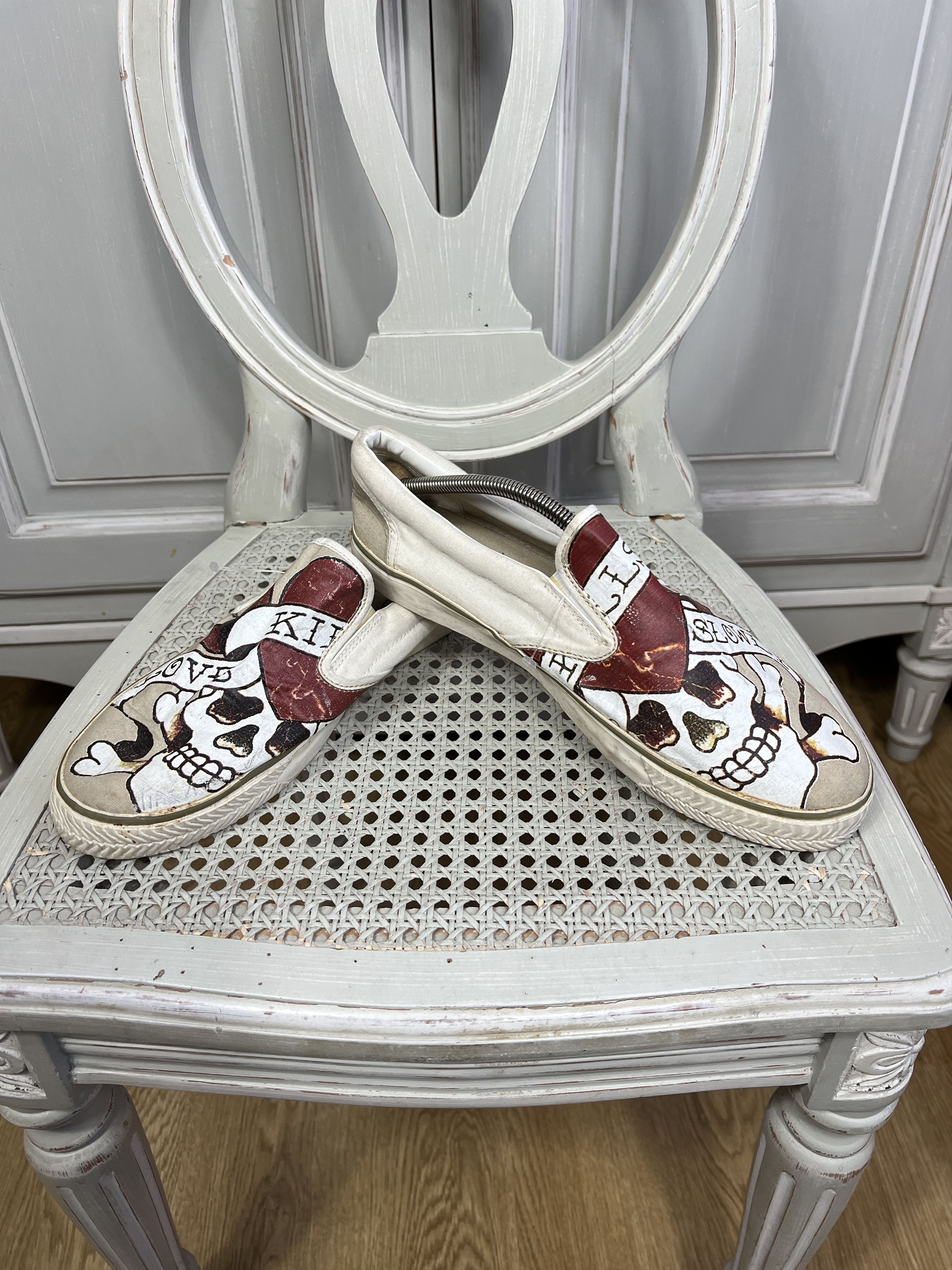 Ed Hardy × Vintage VINTAGE ED HARDY SLIP ONS SHOES Size US 11.5 / EU 44-45 - 7 Thumbnail