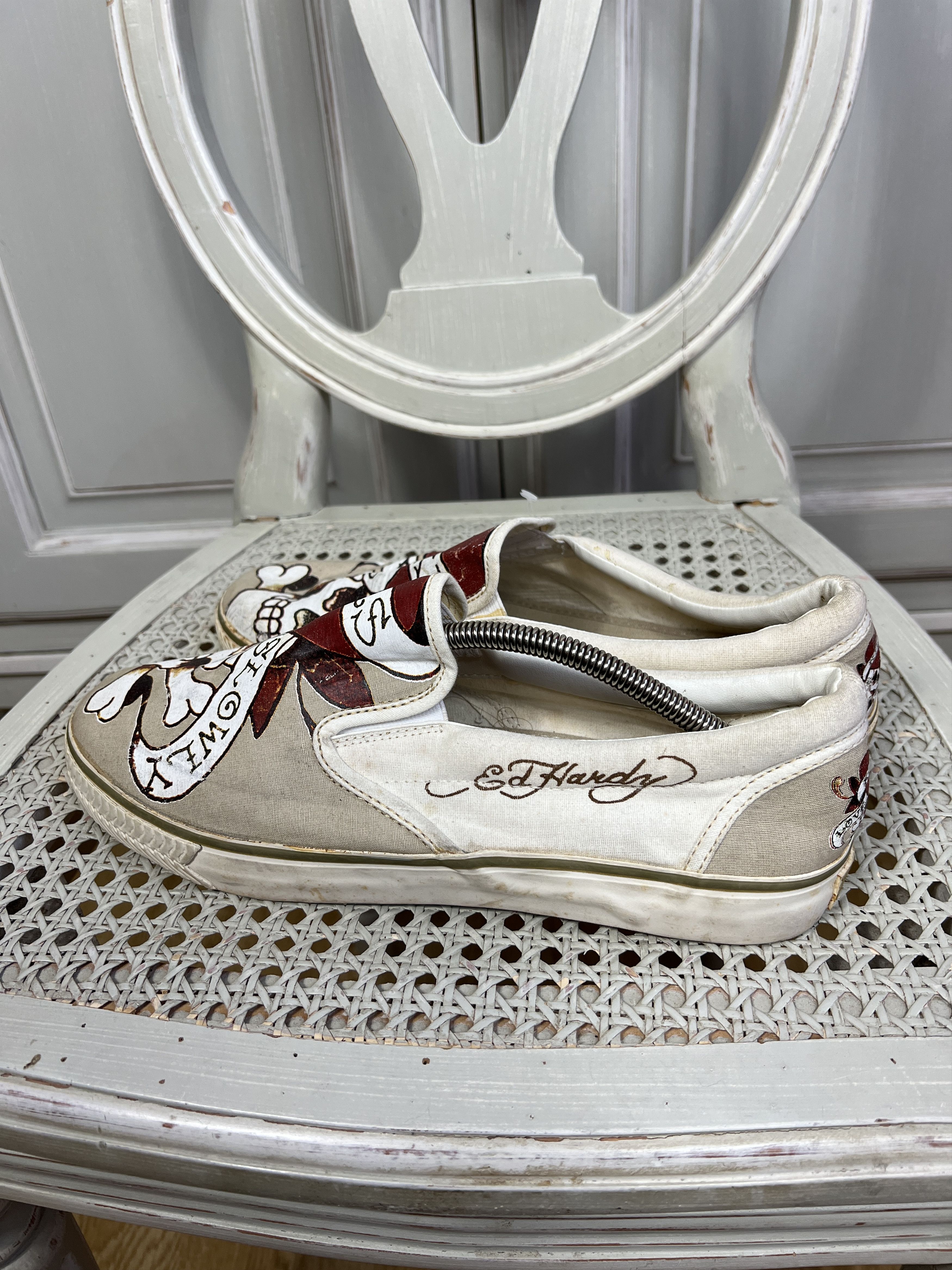 Ed Hardy × Vintage VINTAGE ED HARDY SLIP ONS SHOES Size US 11.5 / EU 44-45 - 4 Thumbnail