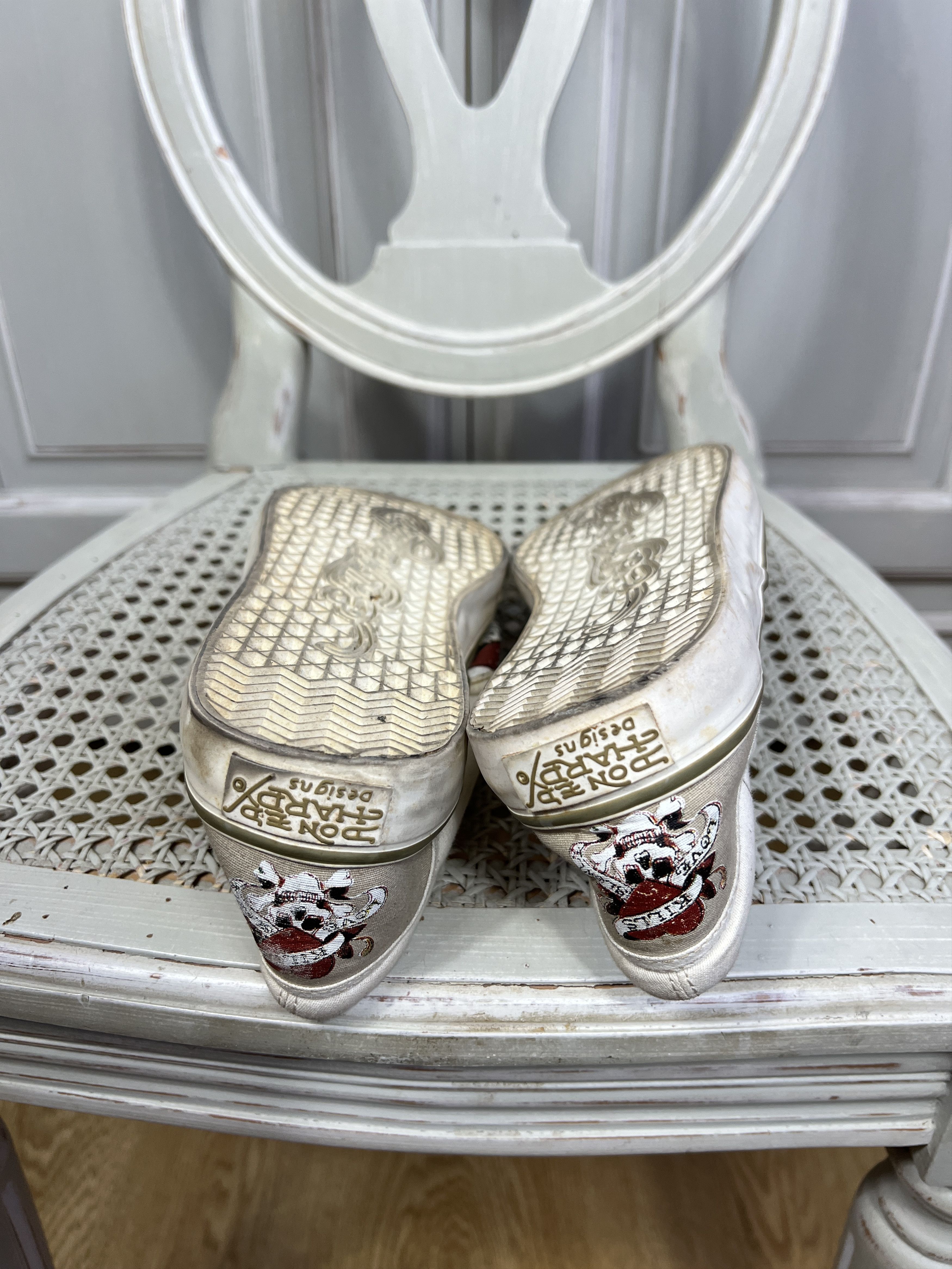 Ed Hardy × Vintage VINTAGE ED HARDY SLIP ONS SHOES Size US 11.5 / EU 44-45 - 6 Thumbnail