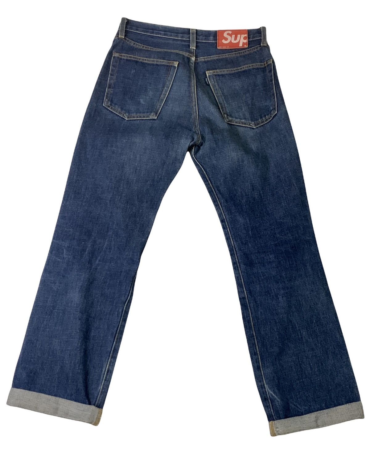 image of Supreme Button Fly Selvedge Denim in Blue, Men's (Size 30)