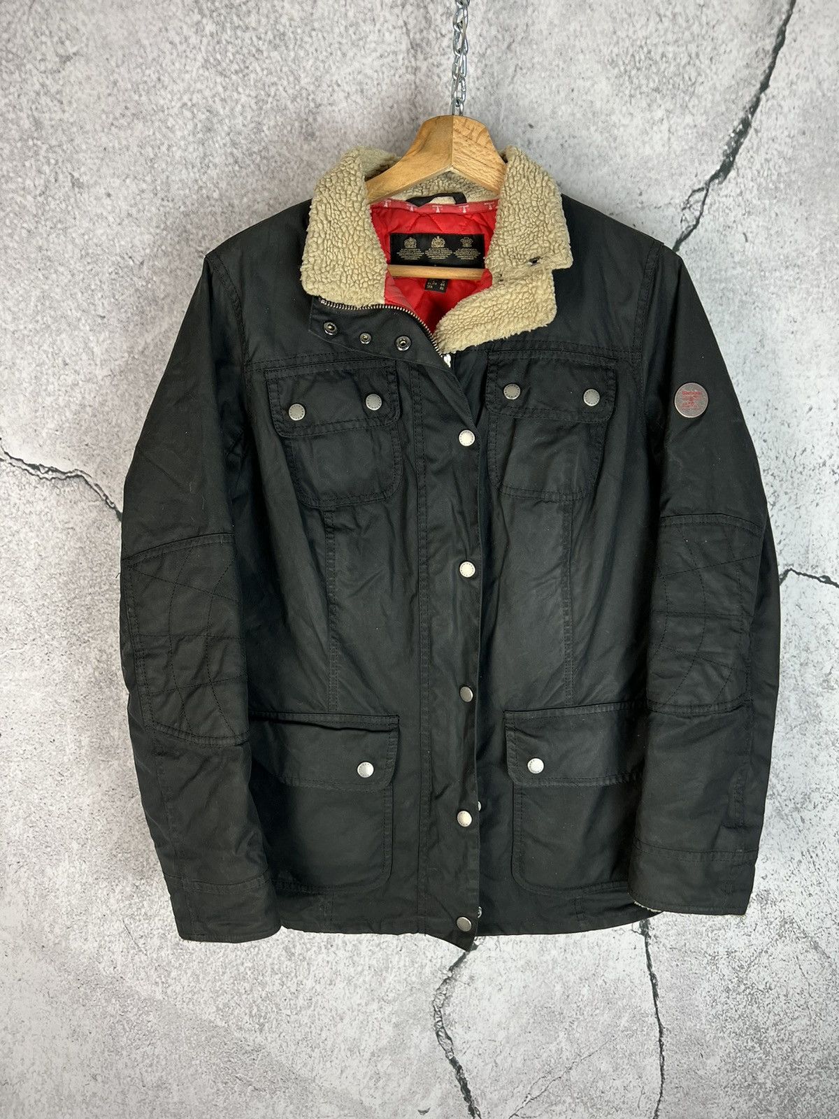 image of Barbour South Shields Jacket in Black, Women's (Size XL)