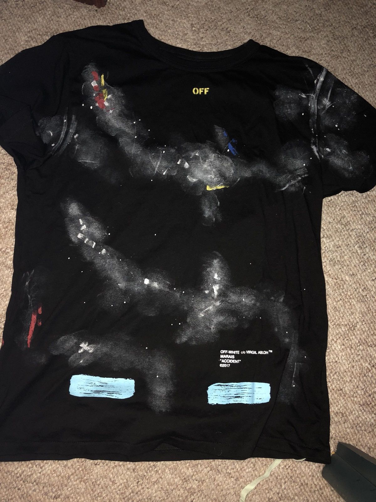 Off white accident store tee