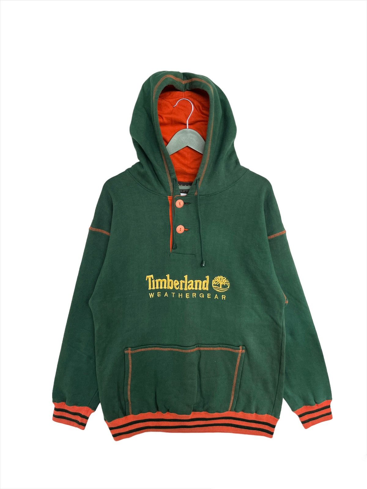 Vintage Half Button Timberland Hoodie