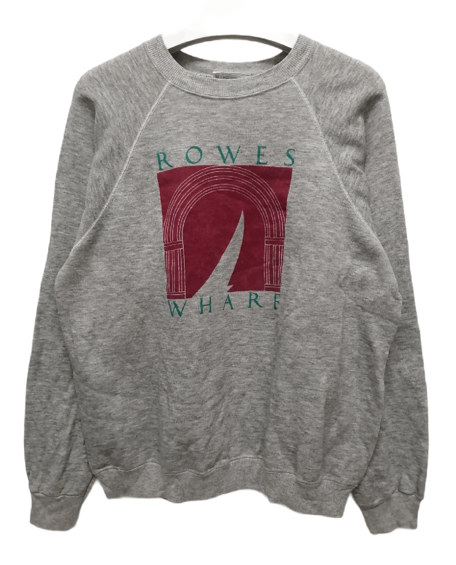 Vintage Vintage HANES Rowes Wharf Sweatshirt - Size XL Size US XL / EU 56 / 4 - 1 Thumbnail