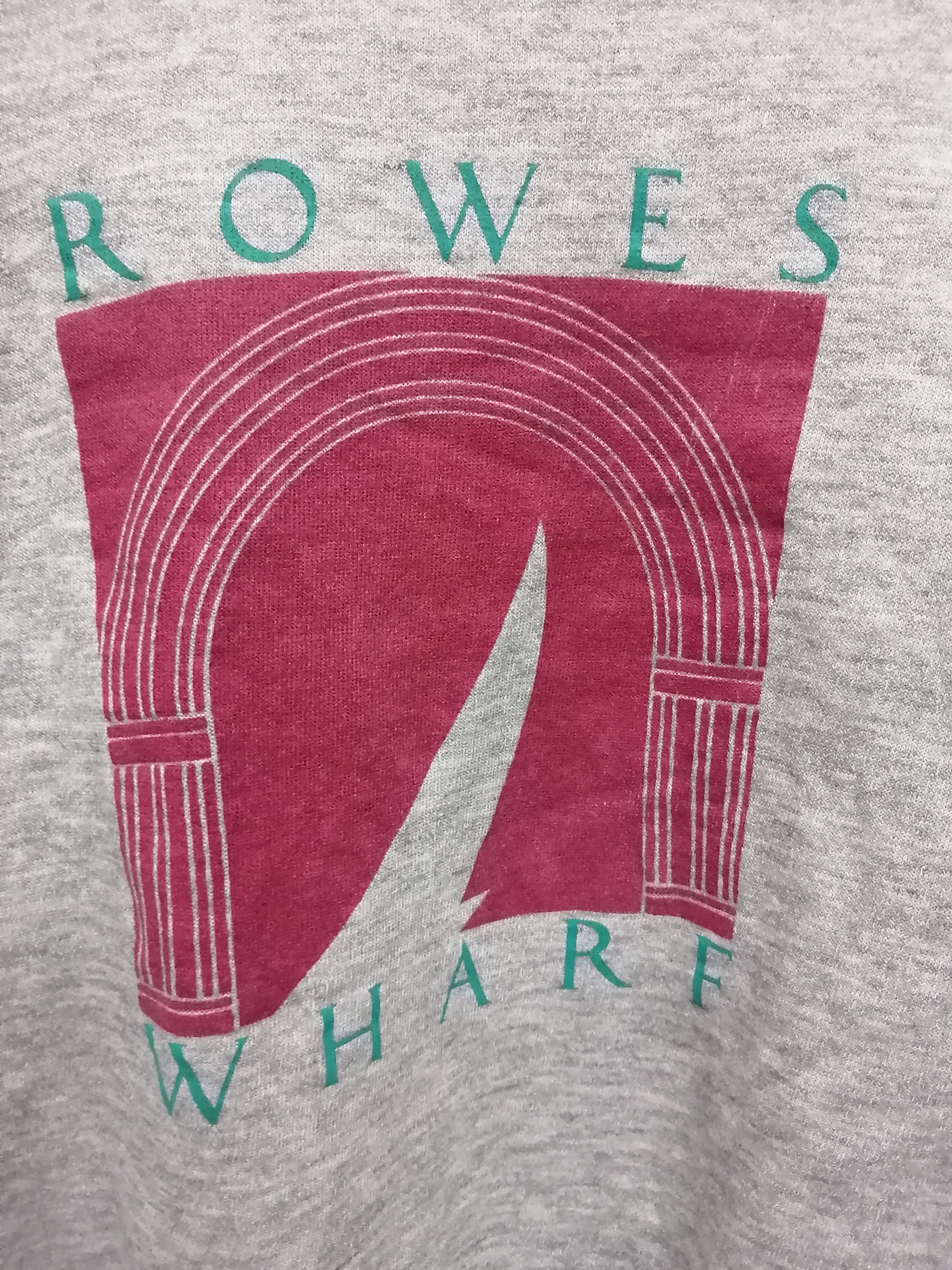 Vintage Vintage HANES Rowes Wharf Sweatshirt - Size XL Size US XL / EU 56 / 4 - 7 Thumbnail