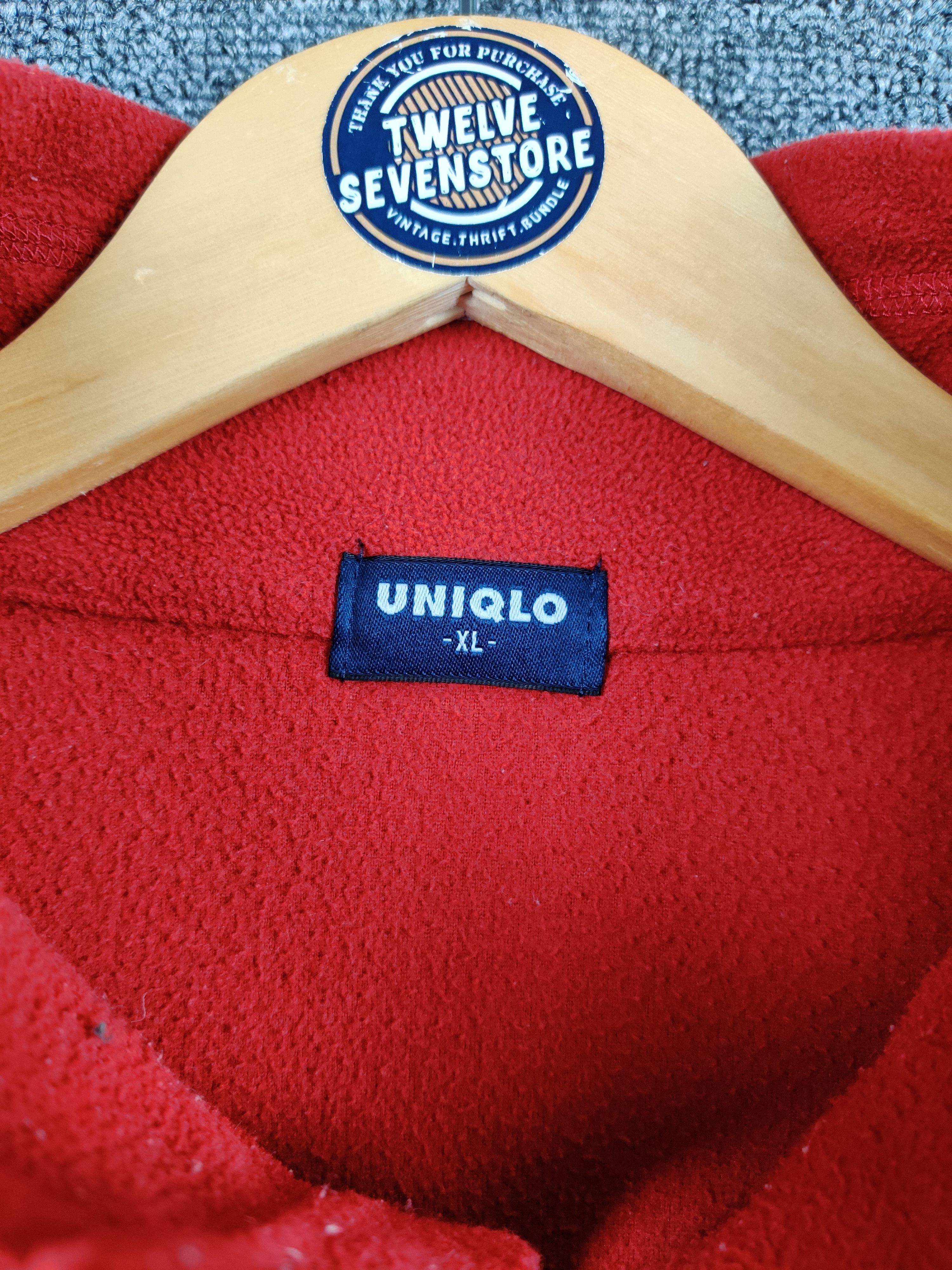 Uniqlo Vintage Japanese Brand Uniqlo Quarter Button Sweatshirt Size US XL / EU 56 / 4 - 6 Thumbnail