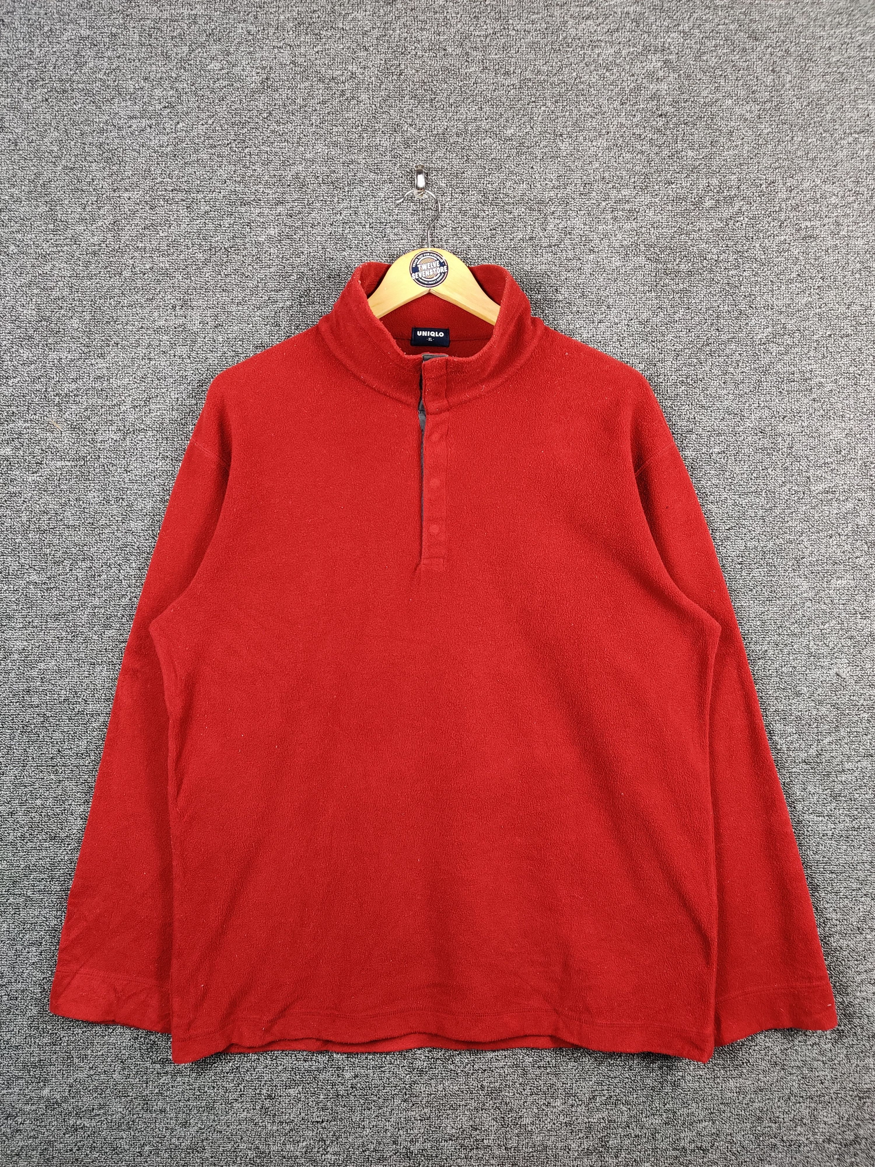 Uniqlo Vintage Japanese Brand Uniqlo Quarter Button Sweatshirt Size US XL / EU 56 / 4 - 1 Thumbnail