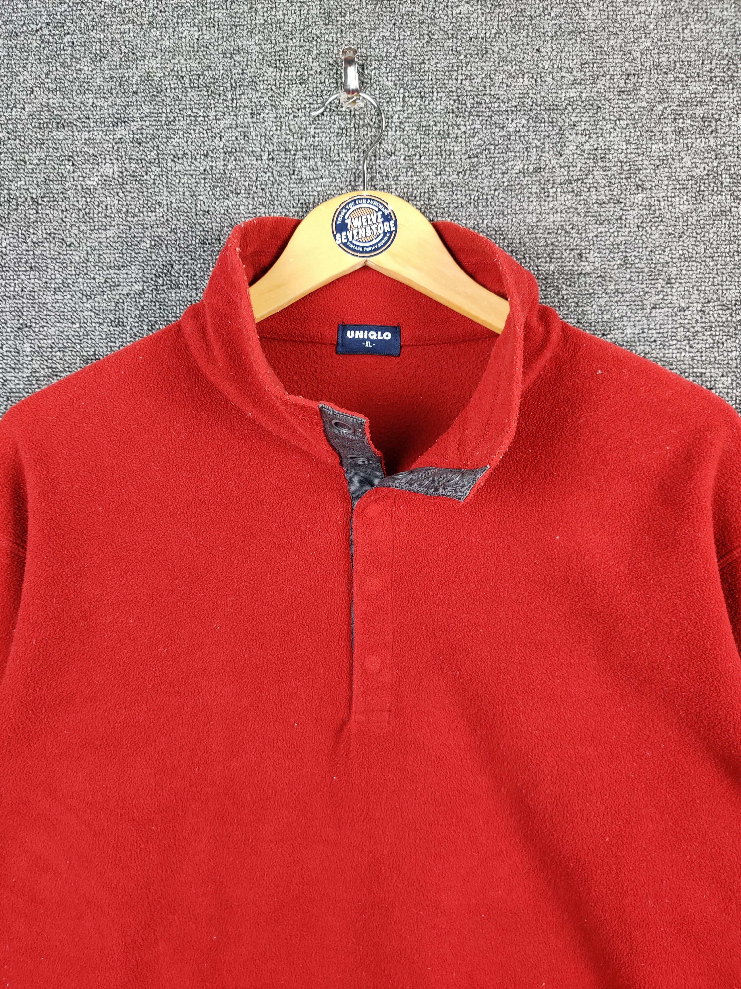 Uniqlo Vintage Japanese Brand Uniqlo Quarter Button Sweatshirt Size US XL / EU 56 / 4 - 4 Thumbnail