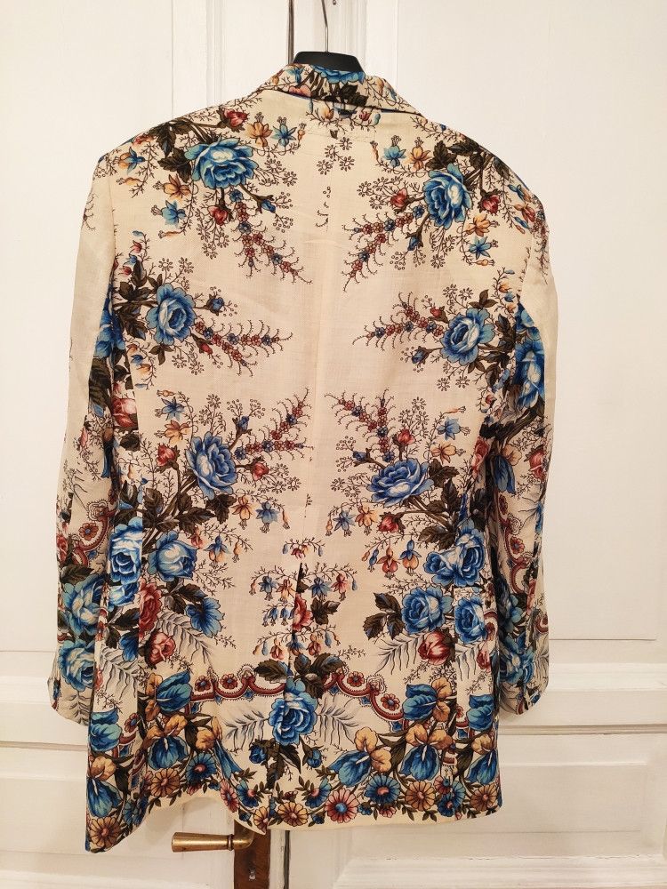 Denis Simachev Flower printed blazer.Like Dior or Saint Laurent Size US S / EU 44-46 / 1 - 4 Thumbnail