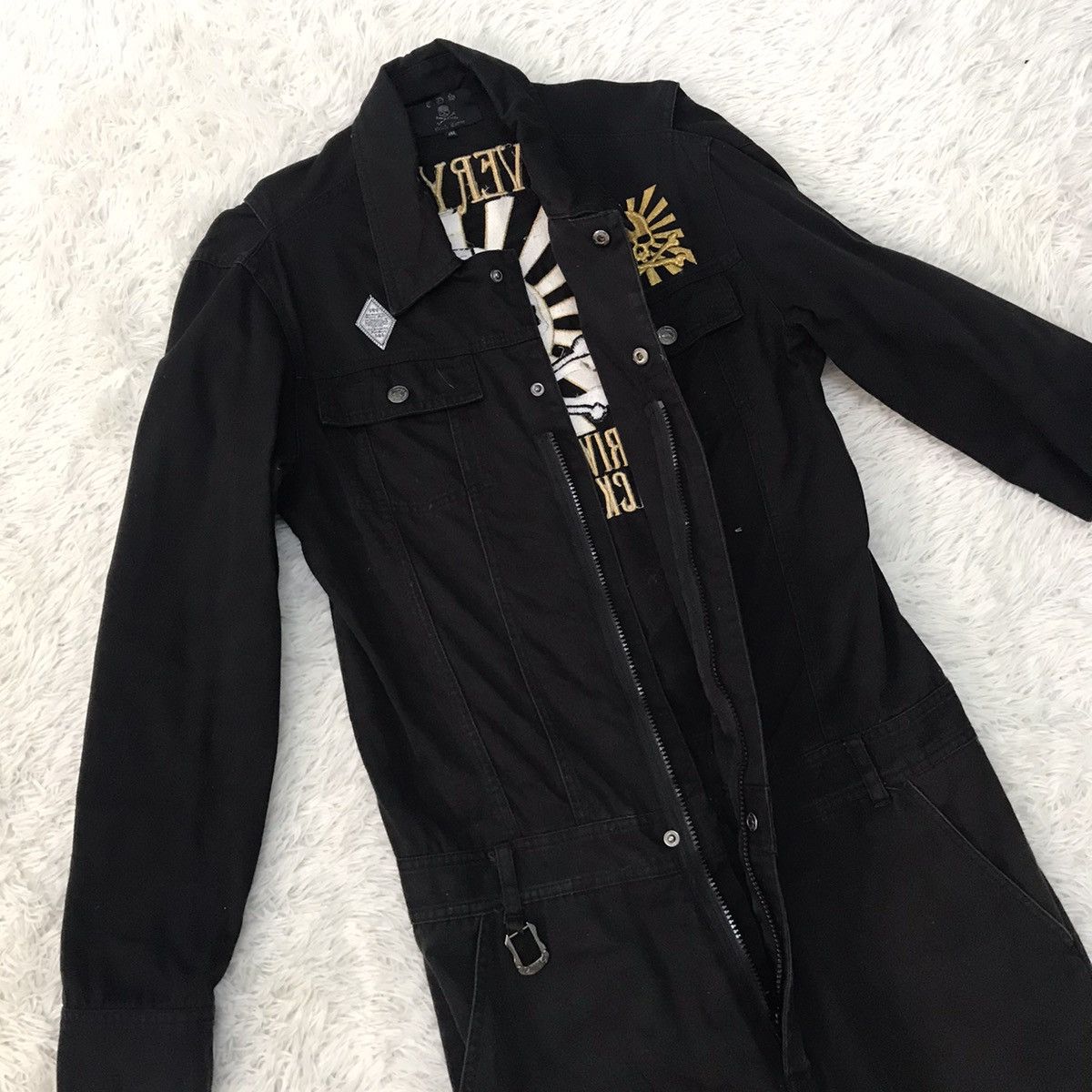 Japanese Brand Steals Skull ☠️ Overall Jumpsuit Long Sleeve Size US M / EU 48-50 / 2 - 16 Thumbnail