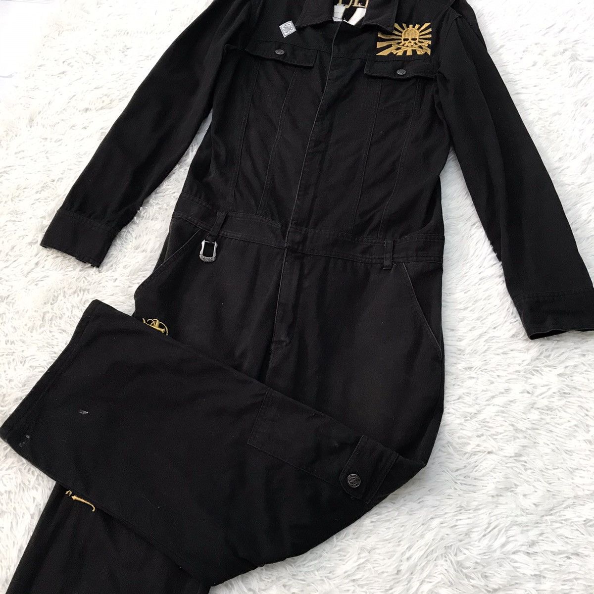 Japanese Brand Steals Skull ☠️ Overall Jumpsuit Long Sleeve Size US M / EU 48-50 / 2 - 10 Thumbnail