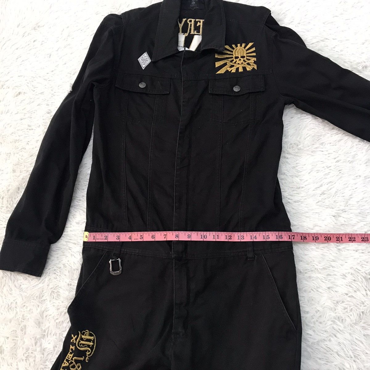 Japanese Brand Steals Skull ☠️ Overall Jumpsuit Long Sleeve Size US M / EU 48-50 / 2 - 24 Thumbnail