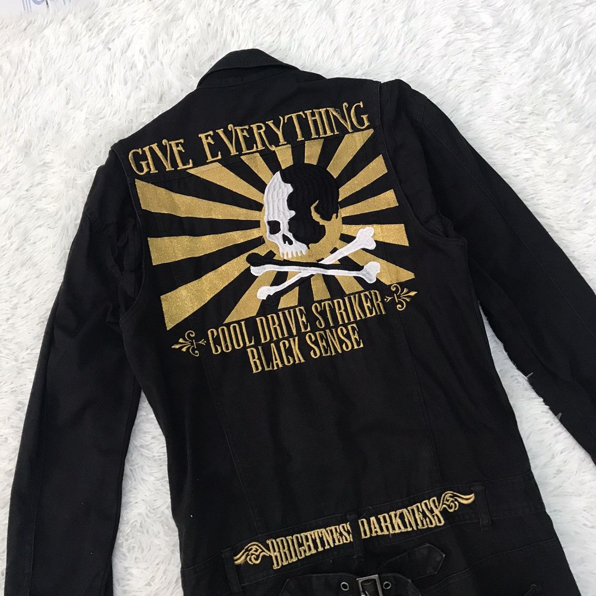 Japanese Brand Steals Skull ☠️ Overall Jumpsuit Long Sleeve Size US M / EU 48-50 / 2 - 13 Thumbnail