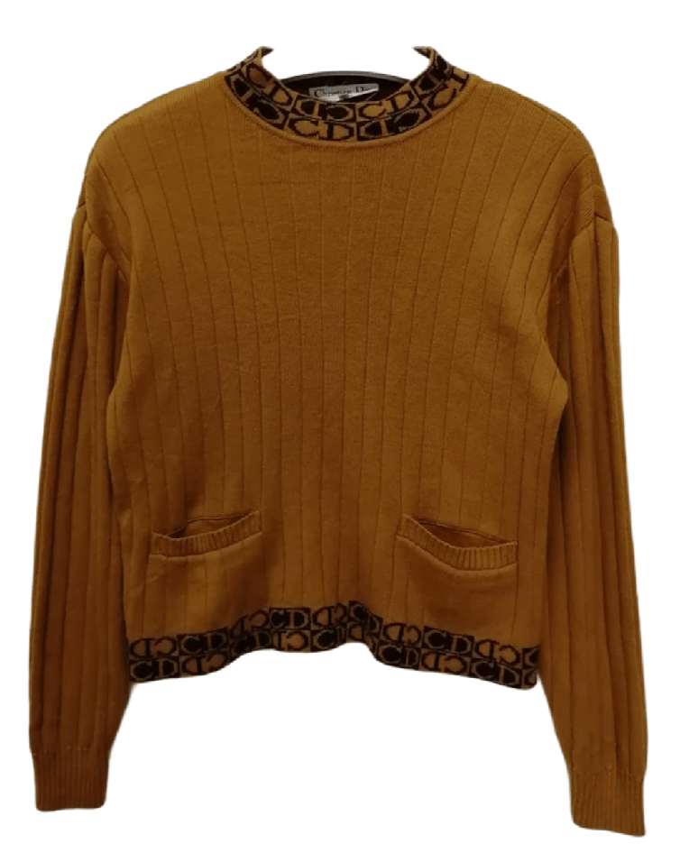 Christian Dior Monsieur Vintage CHRISTIAN DIOR Cropped Sweatshirt Size M / US 6-8 / IT 42-44 - 1 Thumbnail