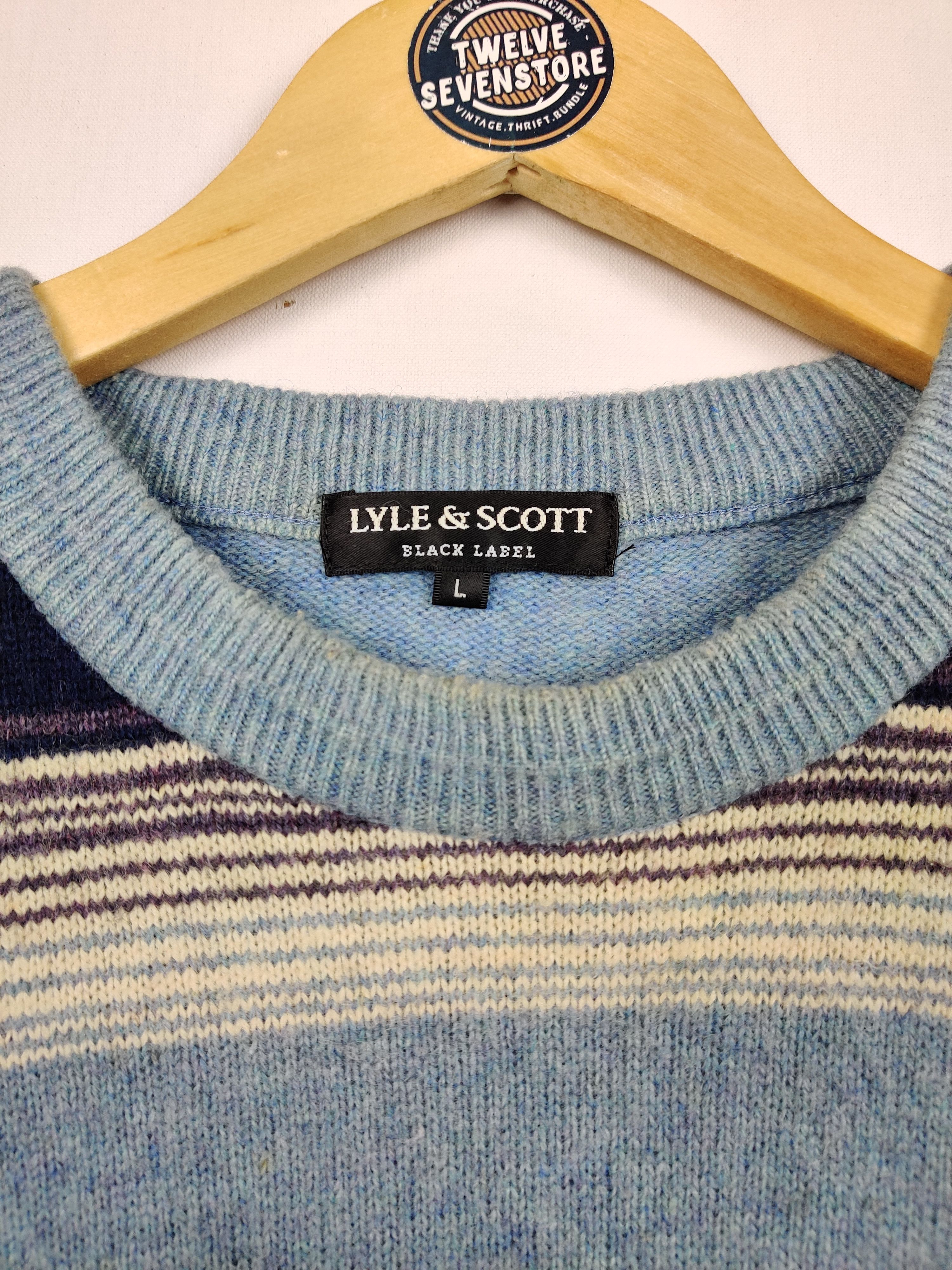 Lyle & Scott Lyle & Scott Striped Knit Sweater Size US L / EU 52-54 / 3 - 8 Thumbnail