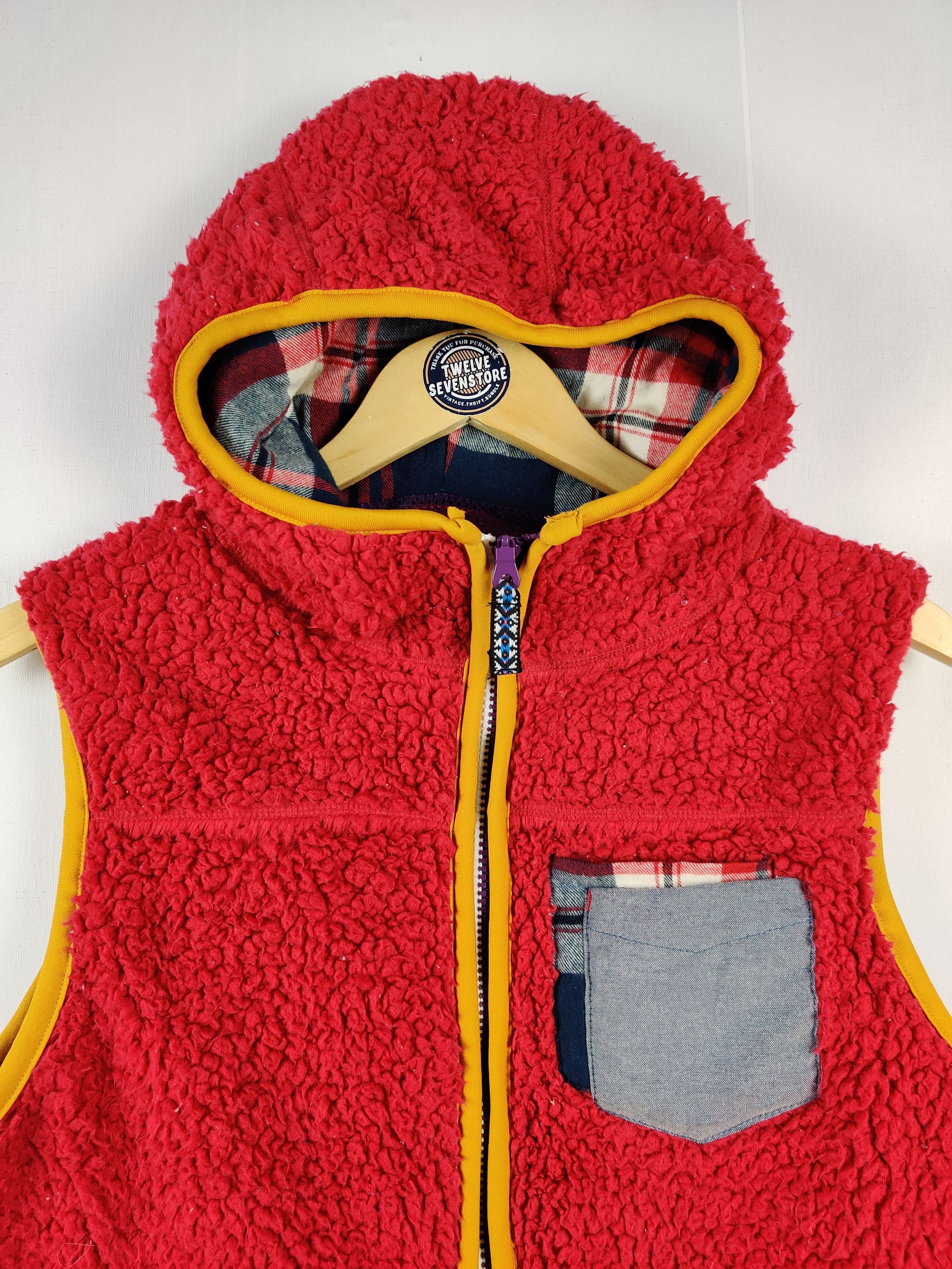 Japanese Brand Vintage Japanese Brand Swooplex Fleece Zip Up Vest Size US L / EU 52-54 / 3 - 4 Thumbnail