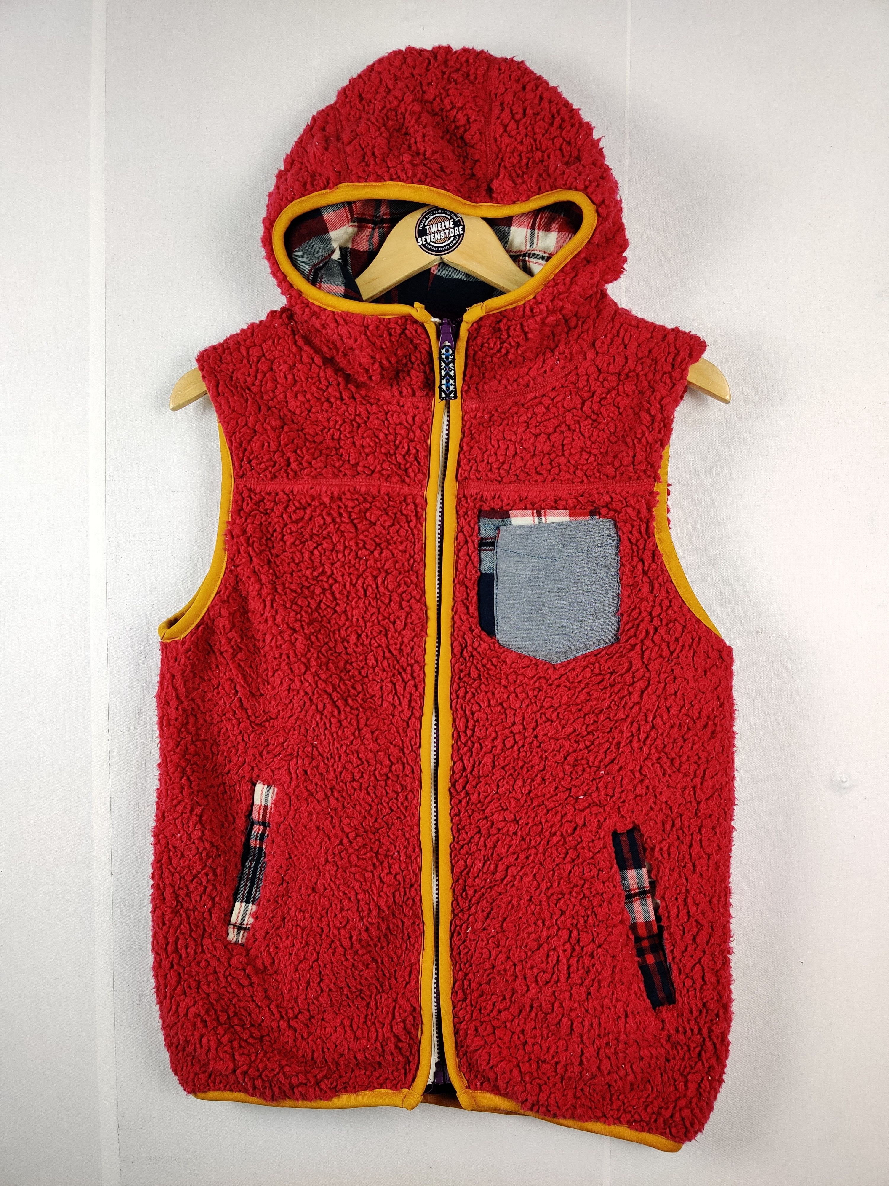 Japanese Brand Vintage Japanese Brand Swooplex Fleece Zip Up Vest Size US L / EU 52-54 / 3 - 2 Thumbnail