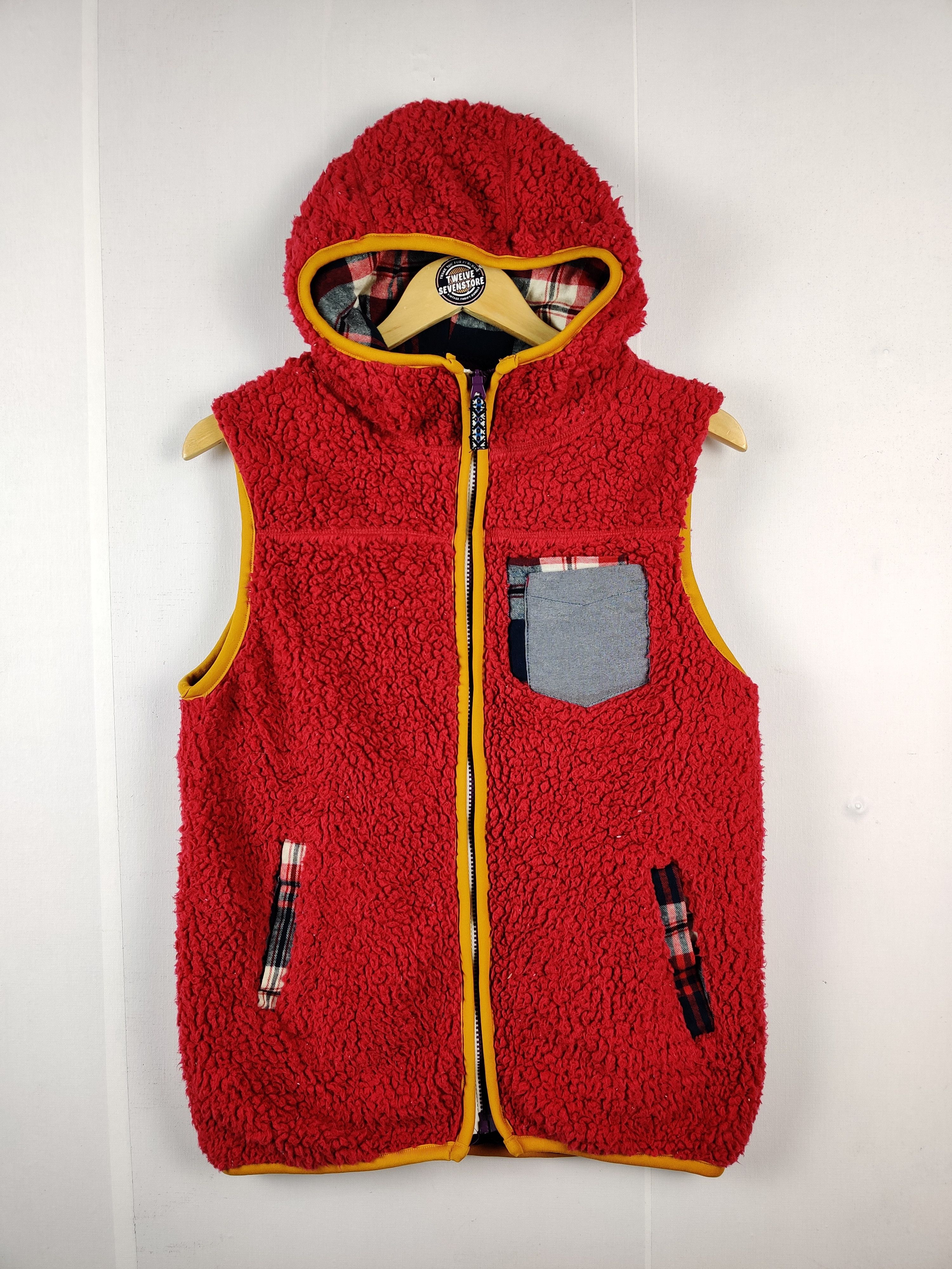 Japanese Brand Vintage Japanese Brand Swooplex Fleece Zip Up Vest Size US L / EU 52-54 / 3 - 1 Thumbnail