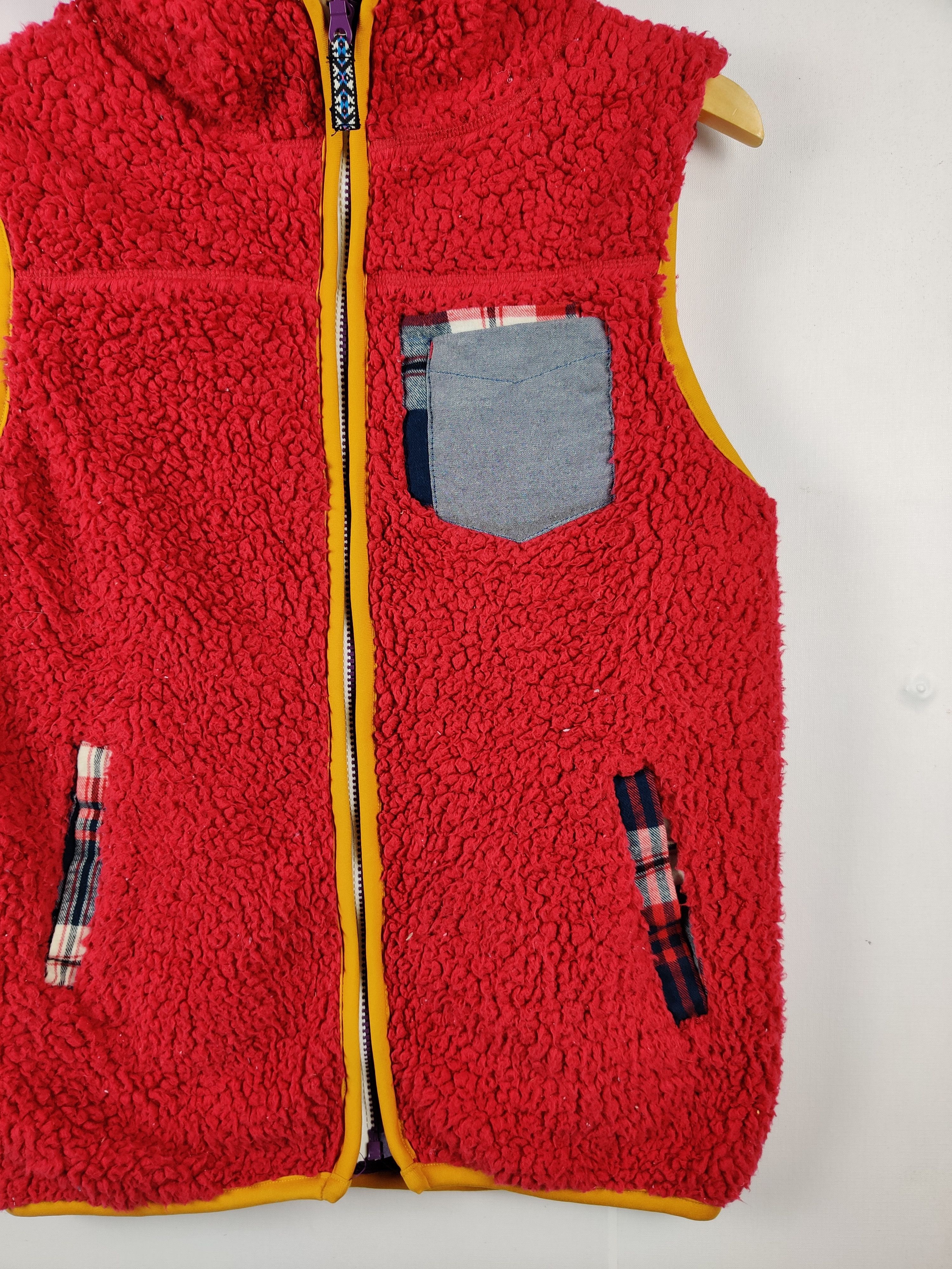 Japanese Brand Vintage Japanese Brand Swooplex Fleece Zip Up Vest Size US L / EU 52-54 / 3 - 3 Thumbnail