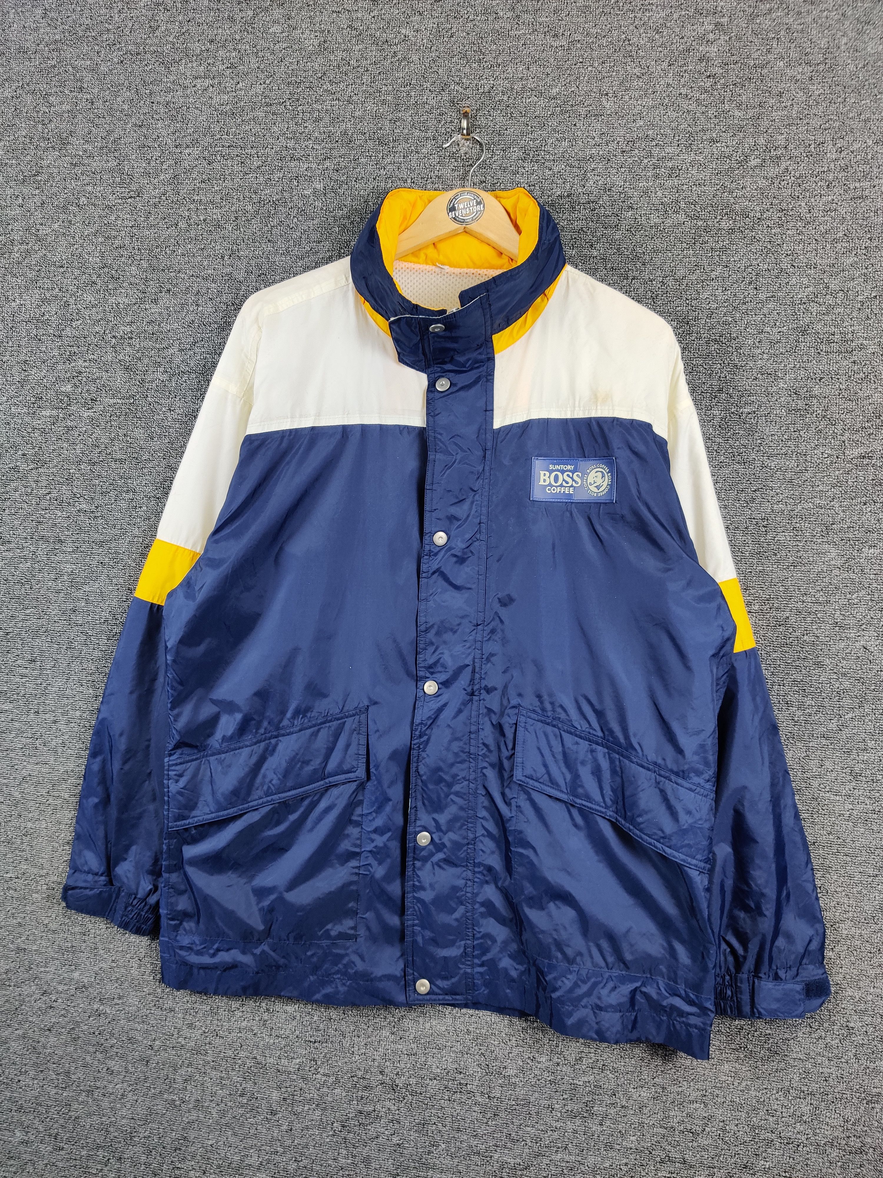 Japanese Brand Vintage Suntory Coffee Boss Windbreaker Light Jacket Size US XL / EU 56 / 4 - 2 Thumbnail