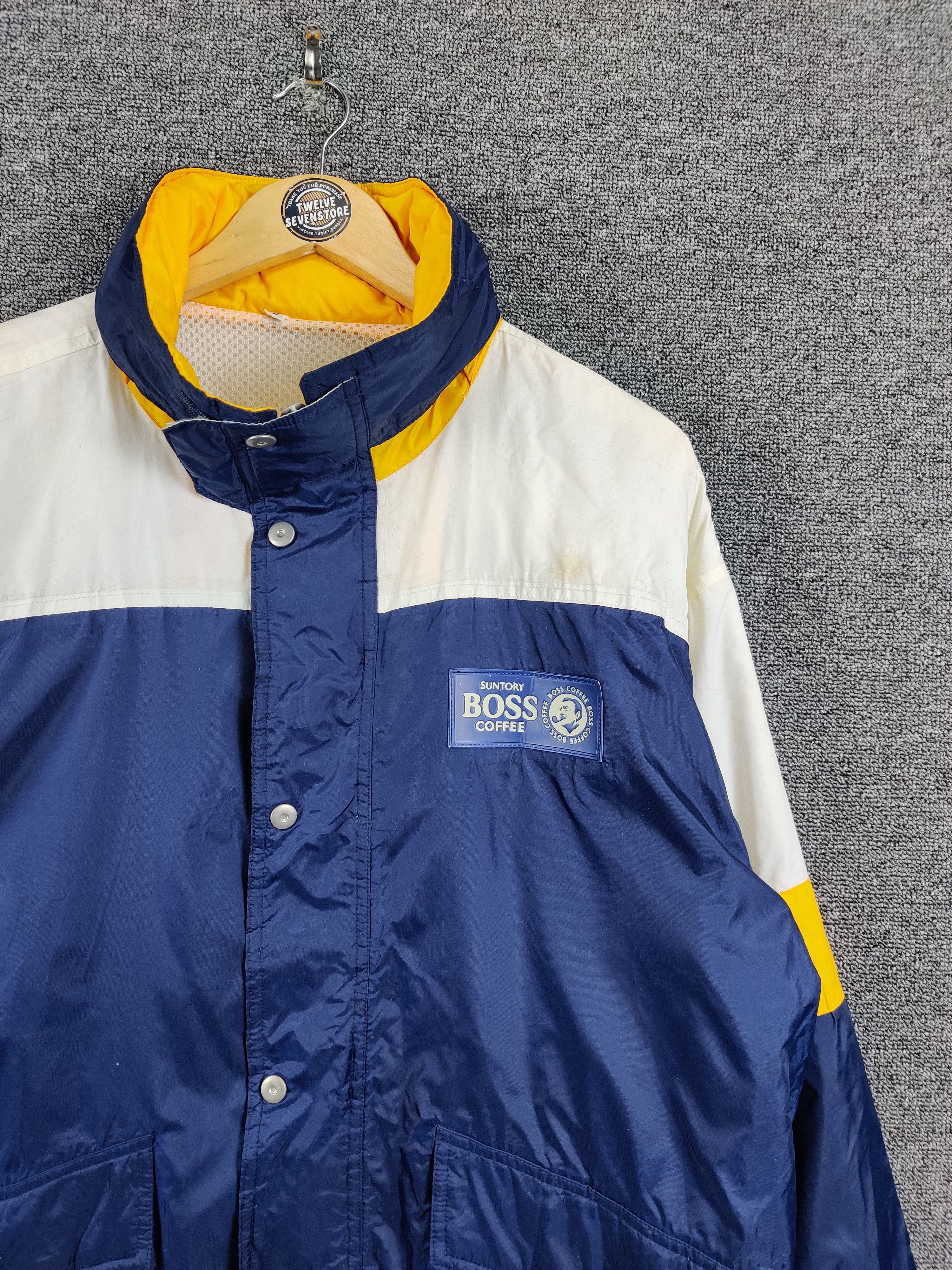 Japanese Brand Vintage Suntory Coffee Boss Windbreaker Light Jacket Size US XL / EU 56 / 4 - 4 Thumbnail