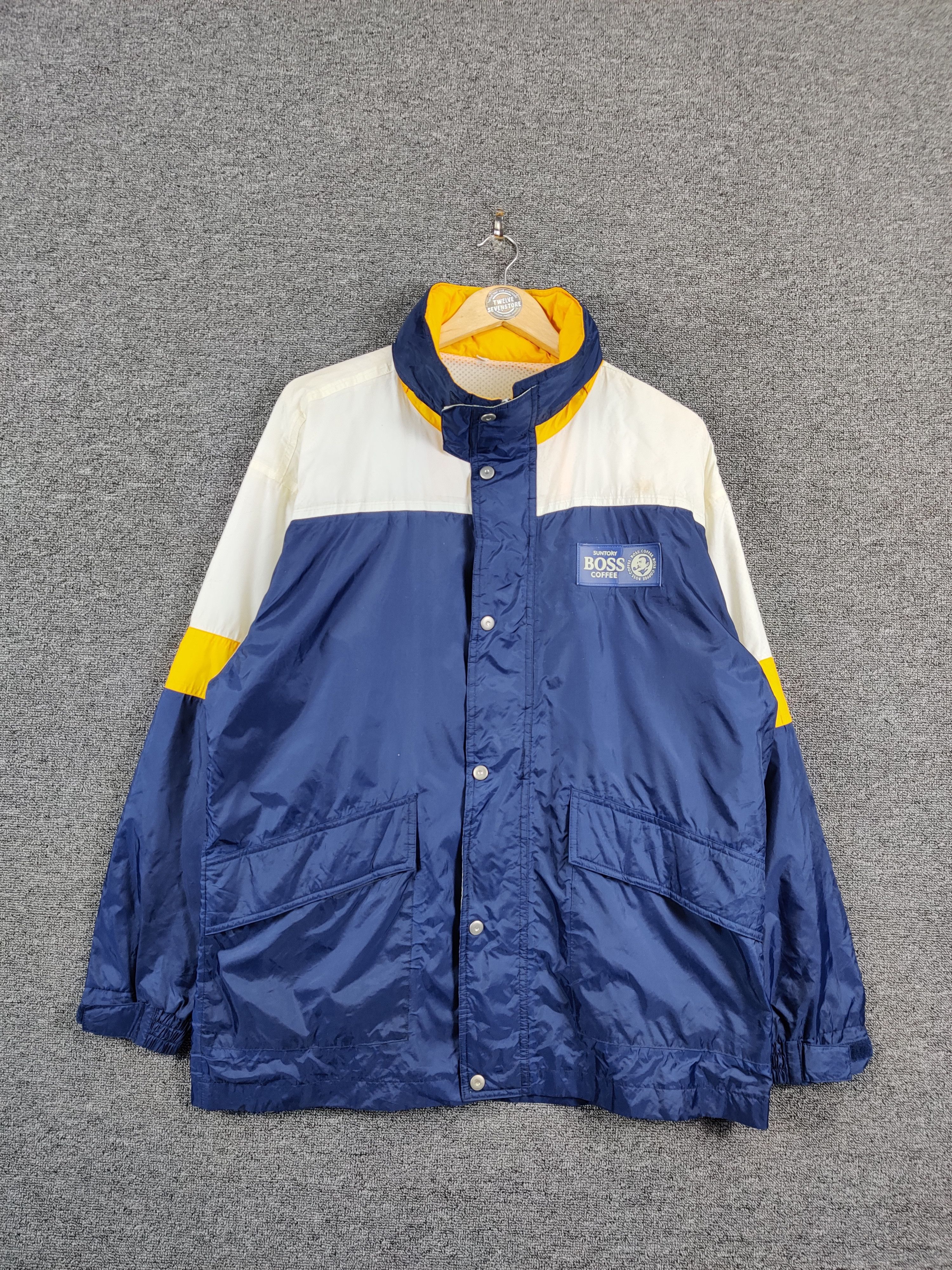 Japanese Brand Vintage Suntory Coffee Boss Windbreaker Light Jacket Size US XL / EU 56 / 4 - 1 Thumbnail