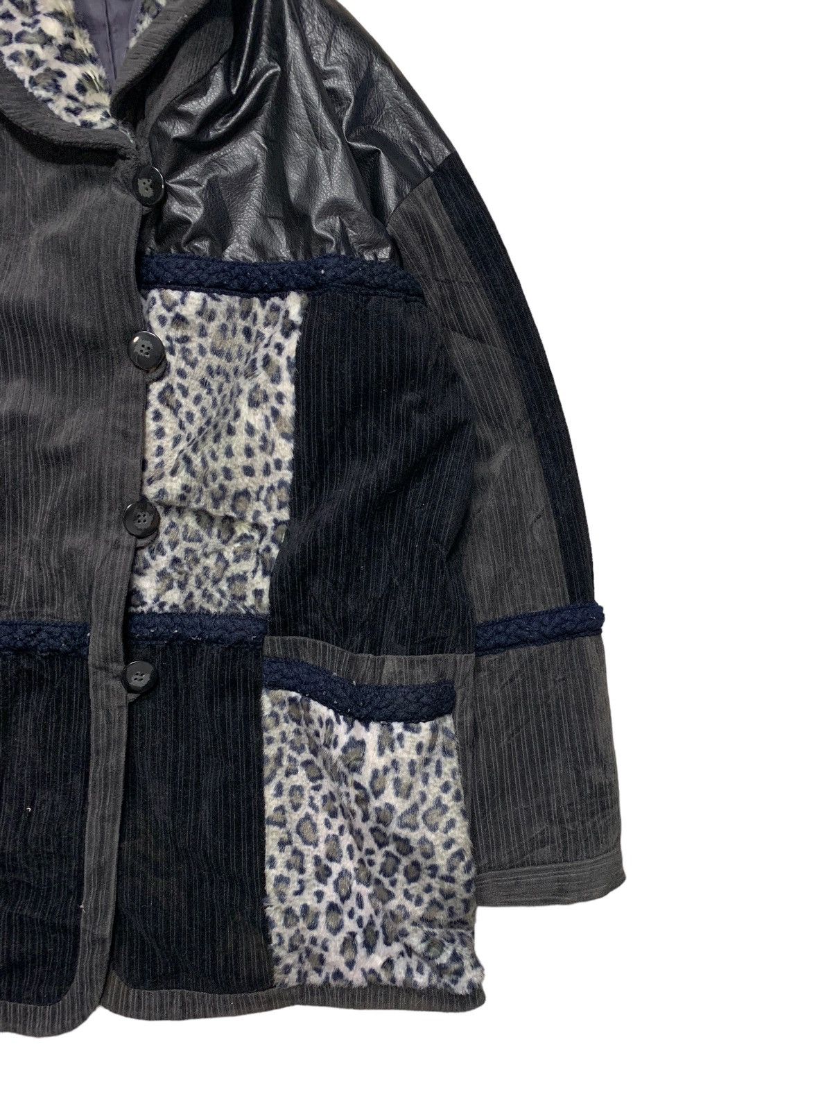 Japanese Brand Rare Japanese Brand Patchwork Leopard Jacket Buttons Size US L / EU 52-54 / 3 - 4 Thumbnail