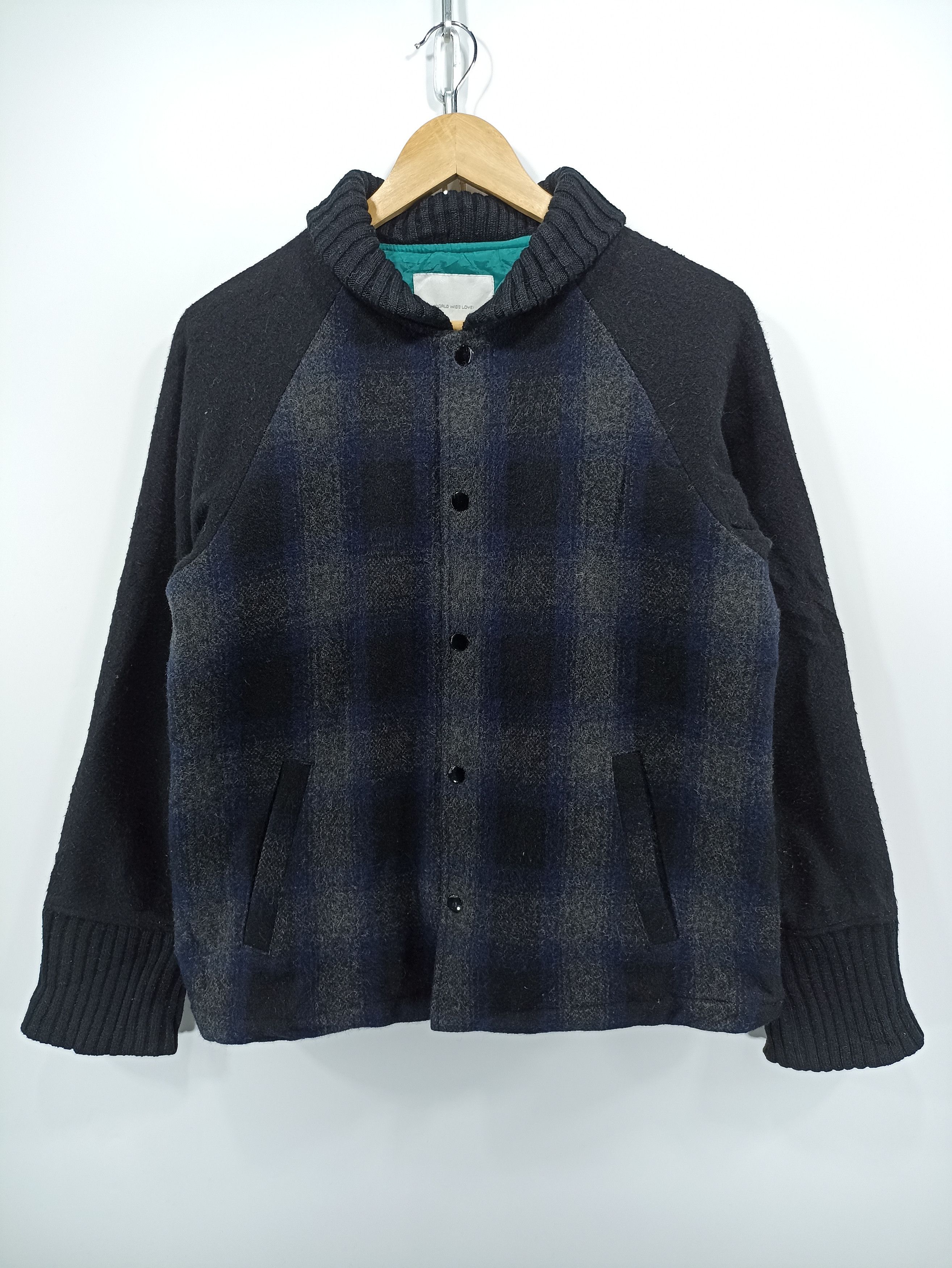 Japanese Brand × Vintage Vintage World Wide Love Wool Jackets Size US S / EU 44-46 / 1 - 1 Thumbnail