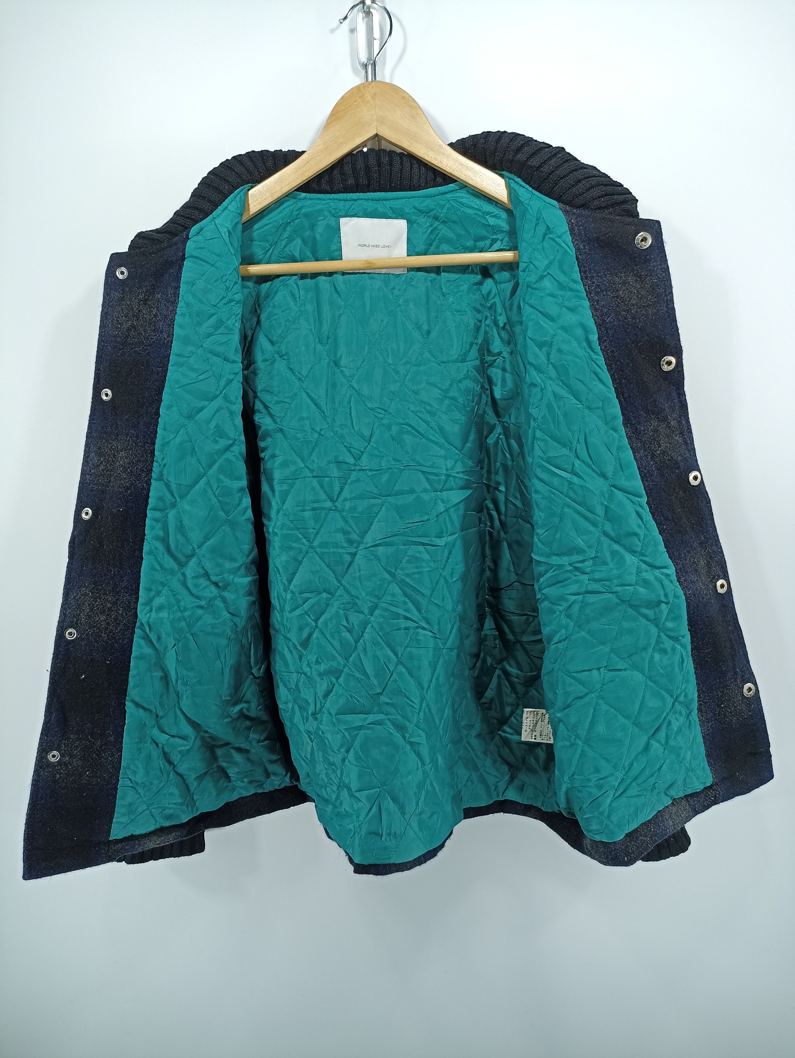 Japanese Brand × Vintage Vintage World Wide Love Wool Jackets Size US S / EU 44-46 / 1 - 4 Thumbnail