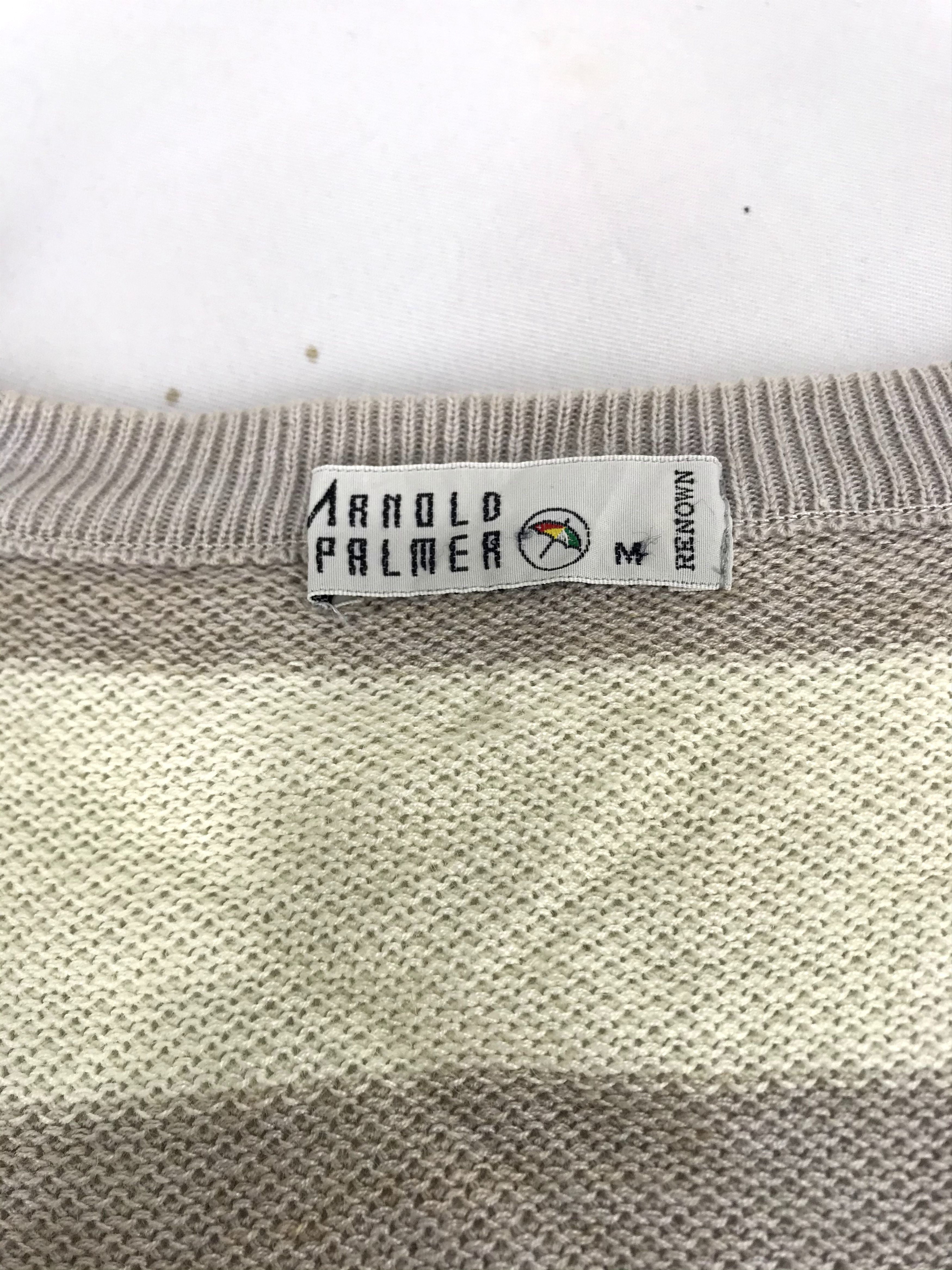 Designer Vintage Arnold Palmer Striped Sweatshirt Jumper Streetwear Size M / US 6-8 / IT 42-44 - 3 Thumbnail