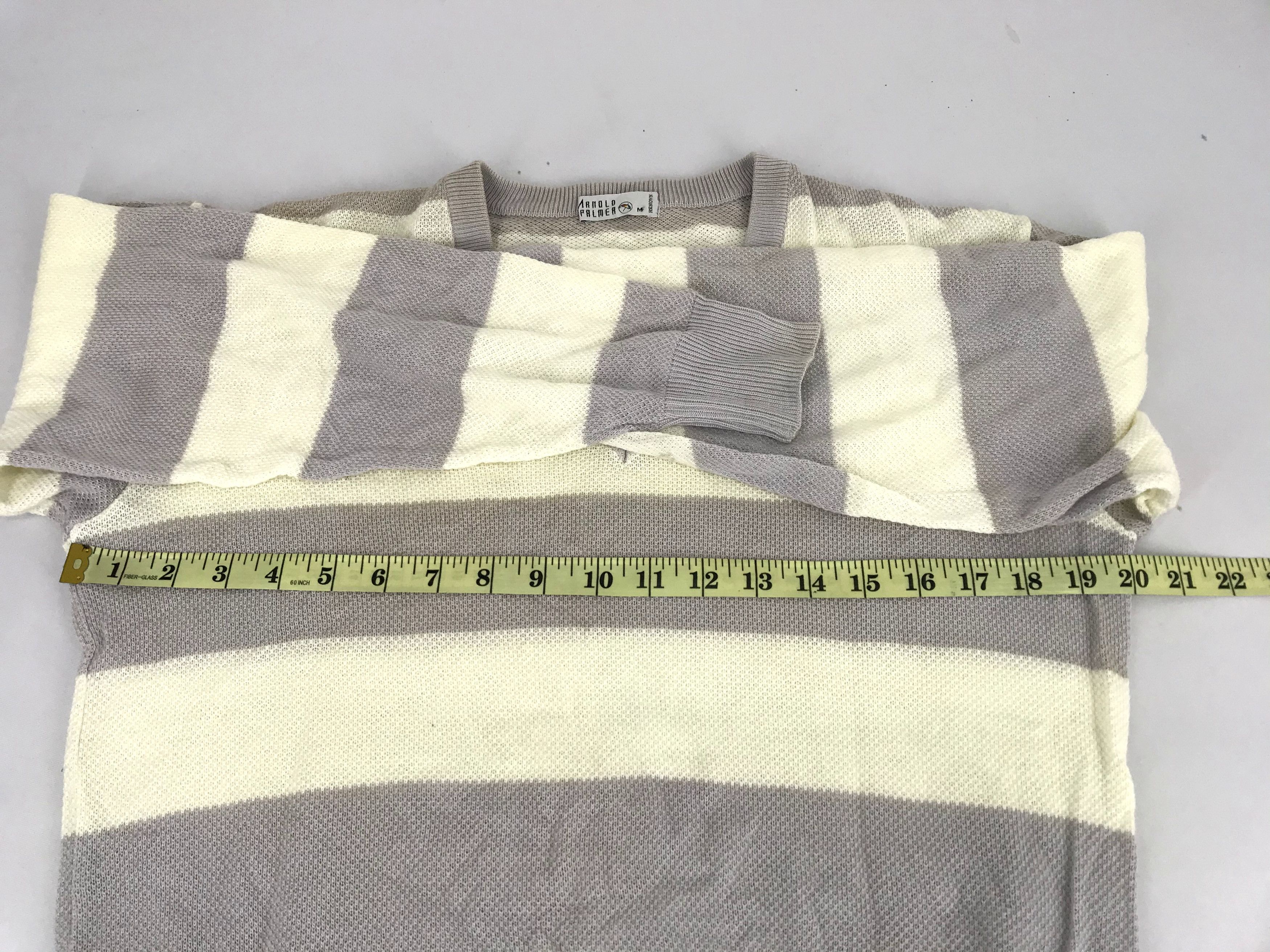 Designer Vintage Arnold Palmer Striped Sweatshirt Jumper Streetwear Size M / US 6-8 / IT 42-44 - 7 Thumbnail