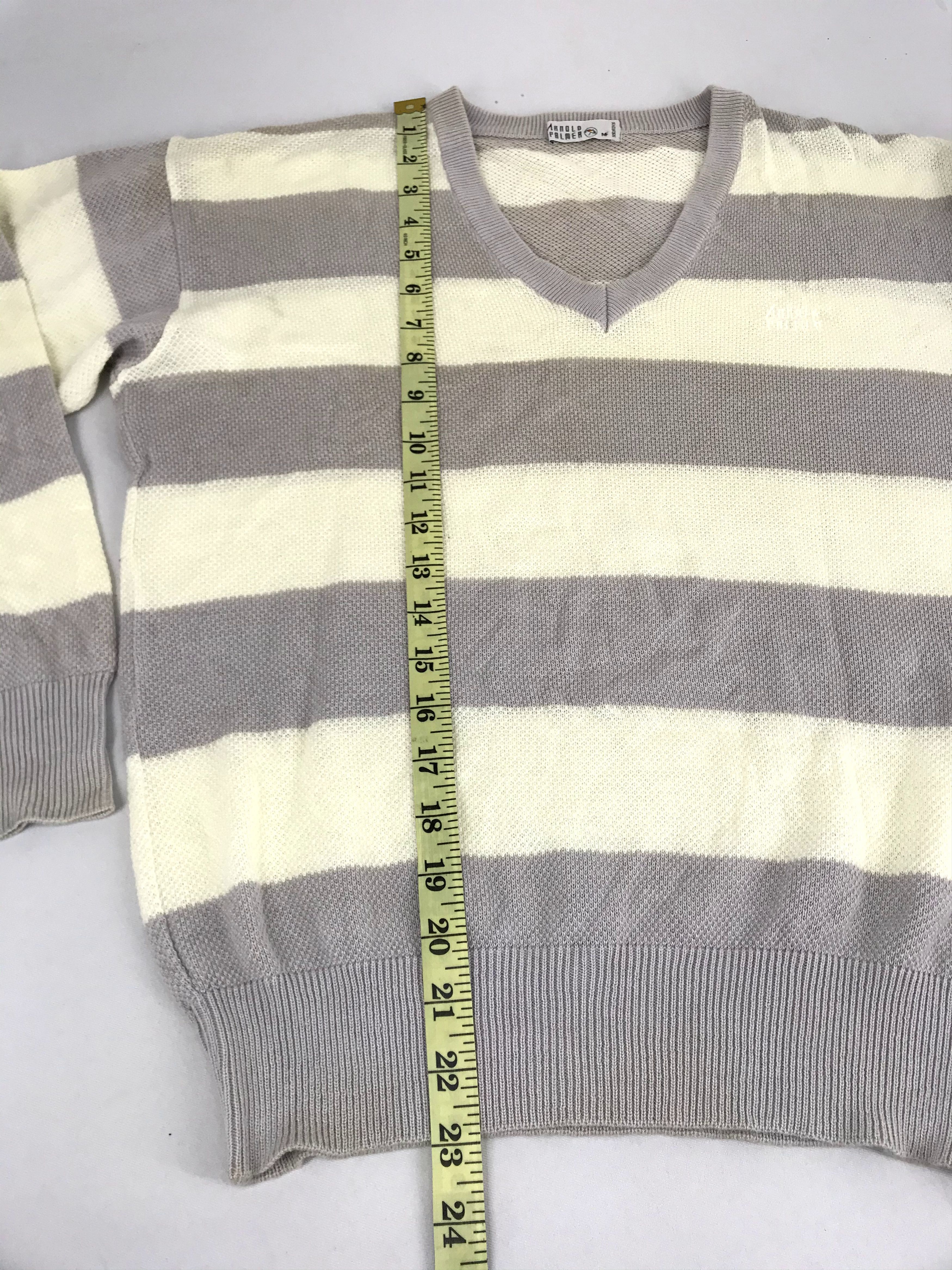 Designer Vintage Arnold Palmer Striped Sweatshirt Jumper Streetwear Size M / US 6-8 / IT 42-44 - 8 Thumbnail
