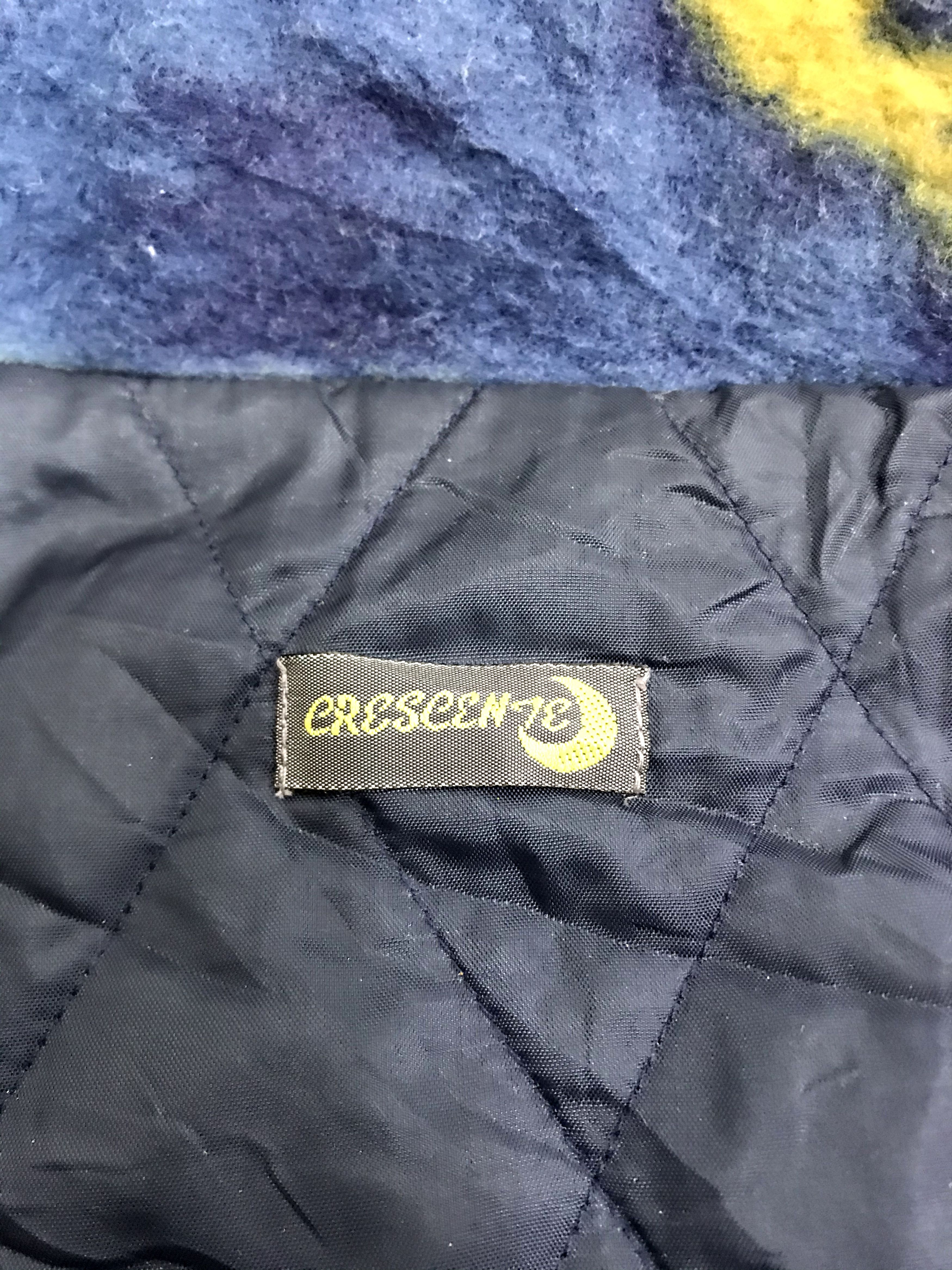 Japanese Brand Vintage Crescent Wool Fleece Vest Padded Quilted Inner Size US XL / EU 56 / 4 - 5 Thumbnail